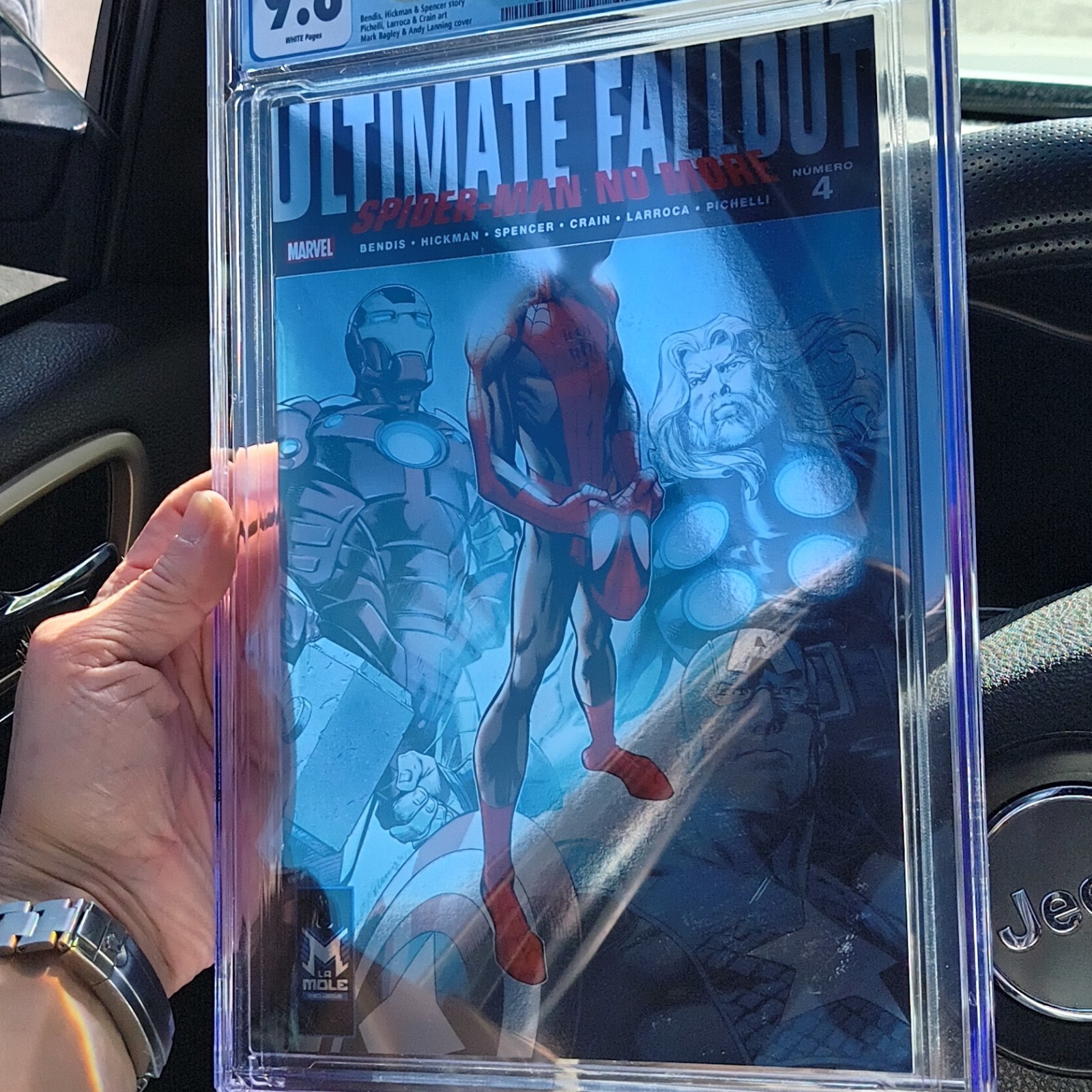 Ultimate Fallout #4 La Mole Foil CGC 9.8 - 1st App Miles Morales