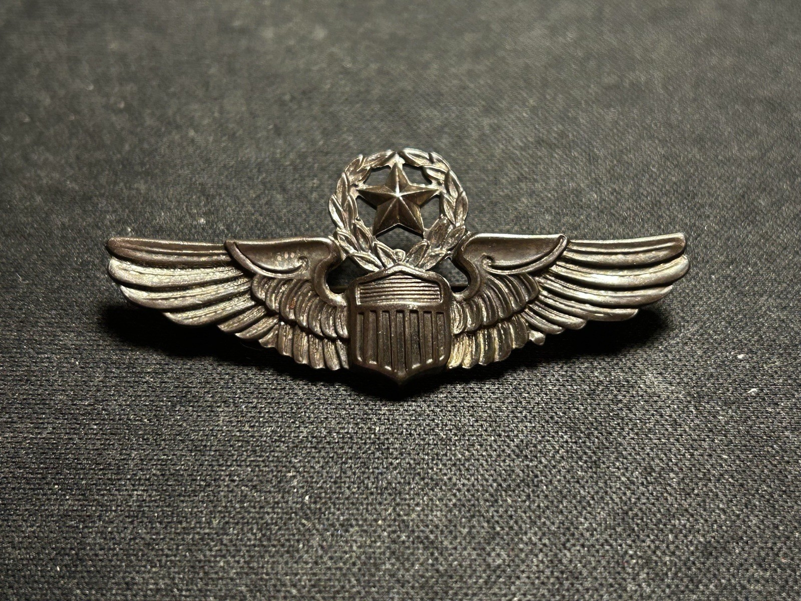 WW2 AAF Command Pilot Wings 2 Inch Sterling 