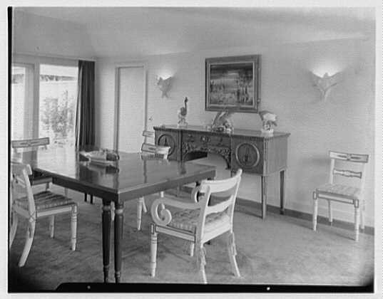 Nantucket Massachusetts 1900s Mr Mrs Lawrence W Miller Residence Dining Room