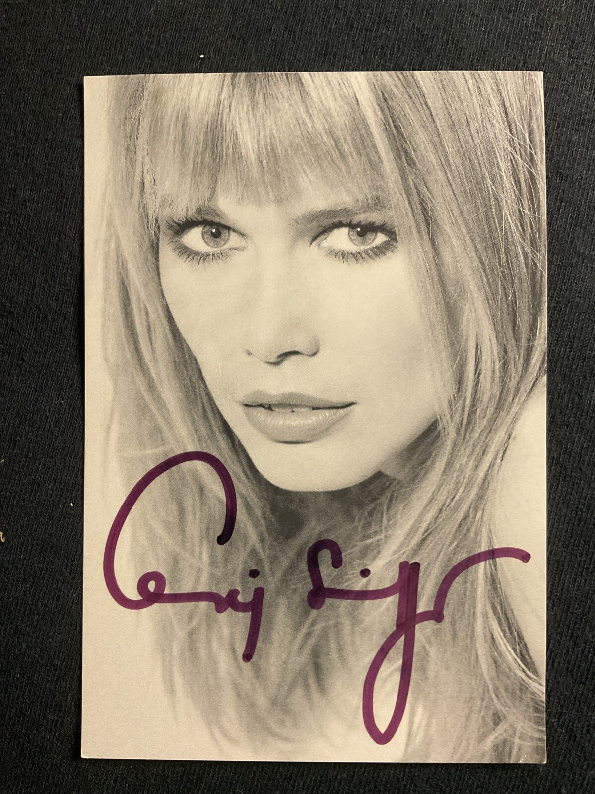Claudia Schiffer Model Actress Hollywood Hard Signed 4x6 Photo