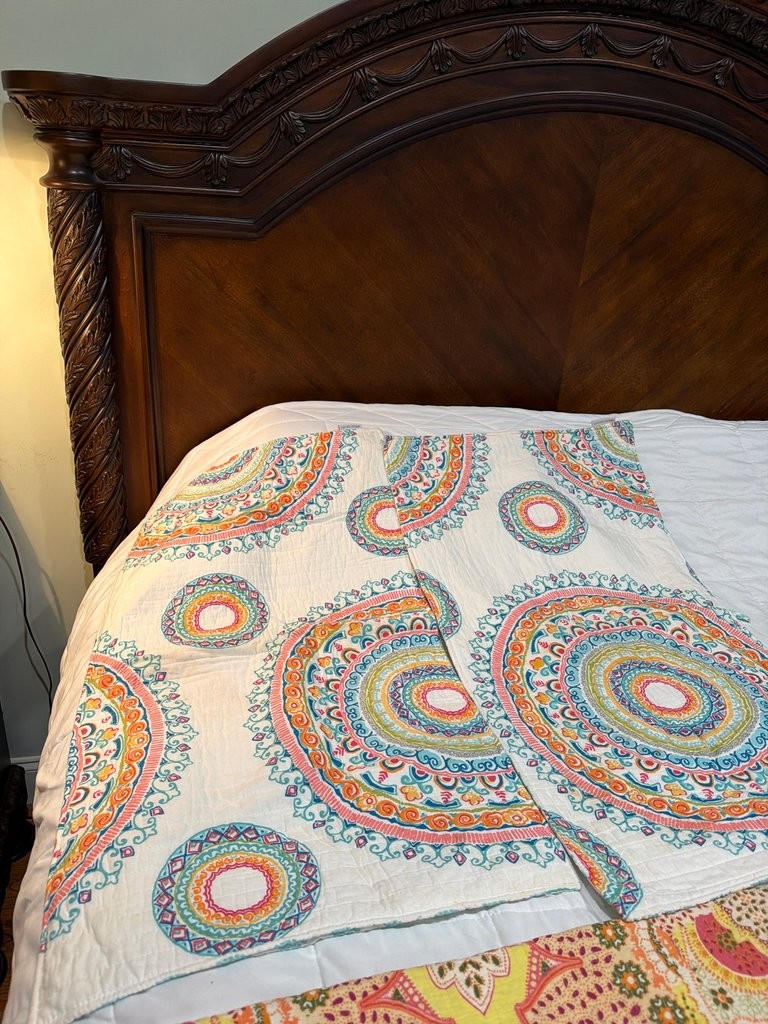 Vintage Bohemian Mandala Quilt
