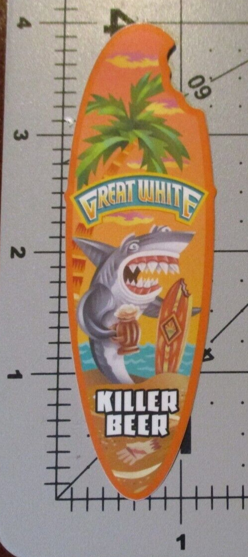 LOST COAST BREWERY California Great White surf STICKER decal craft beer brewing