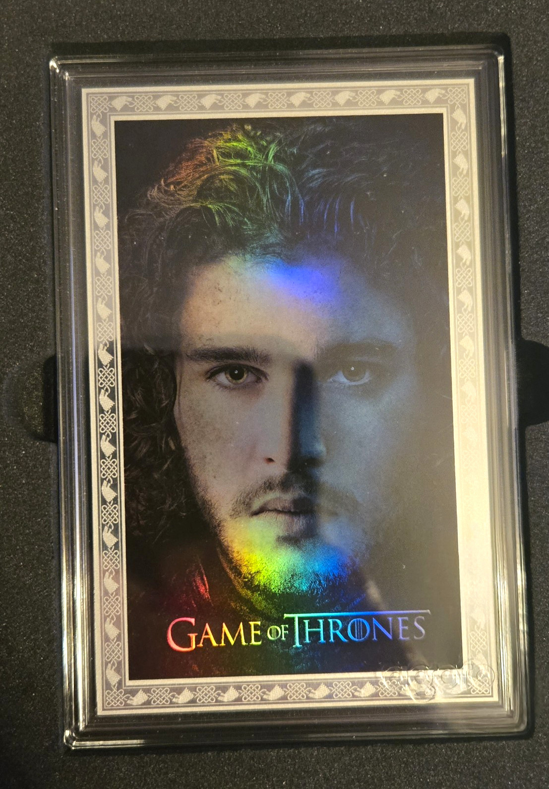 agoro Game of Thrones House Stark 5g Pure Silver | Pure Gold Trading Card Chase