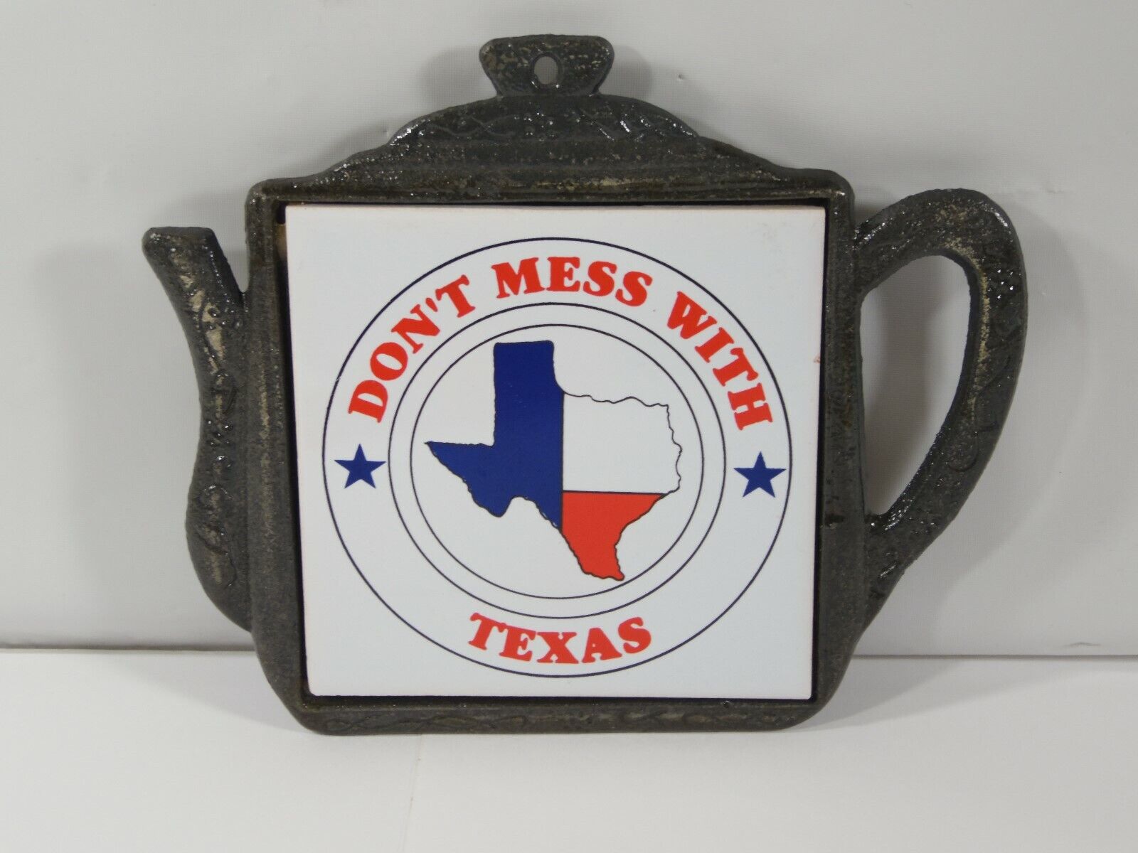  BEAUTIFUL 1980\'s VINTAGE \'DON\'T MESS WITH TEXAS\' TRIVET/WALL DECOR