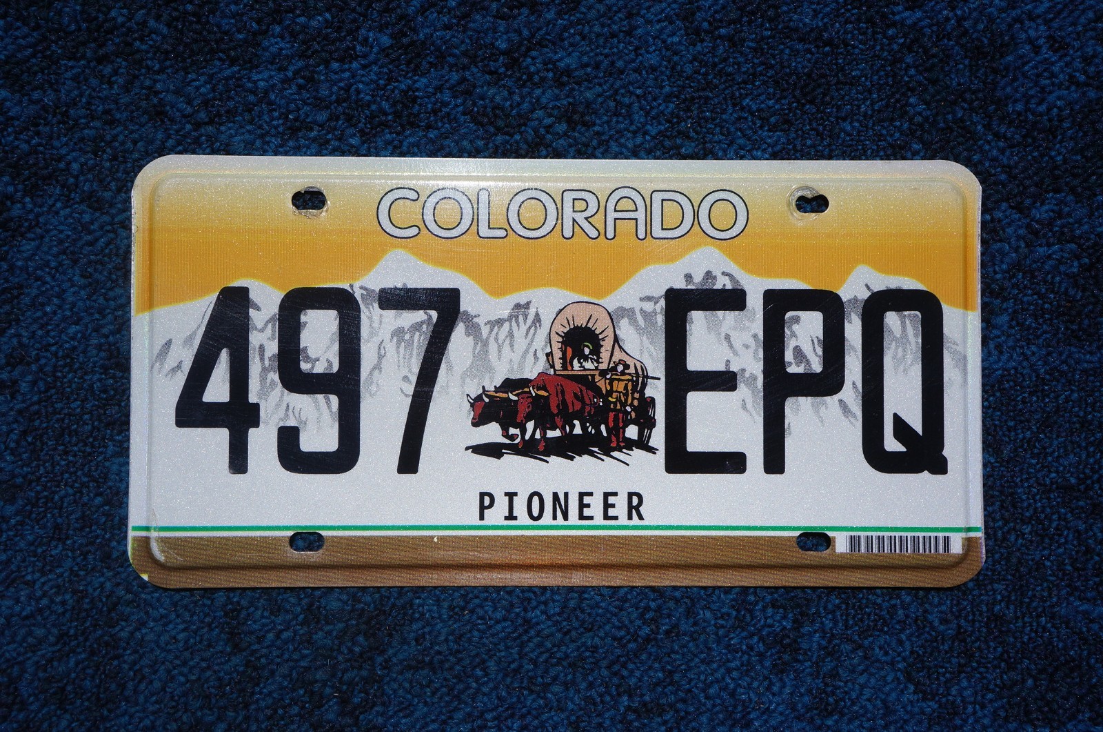 Colorado PIONEER License Plate
