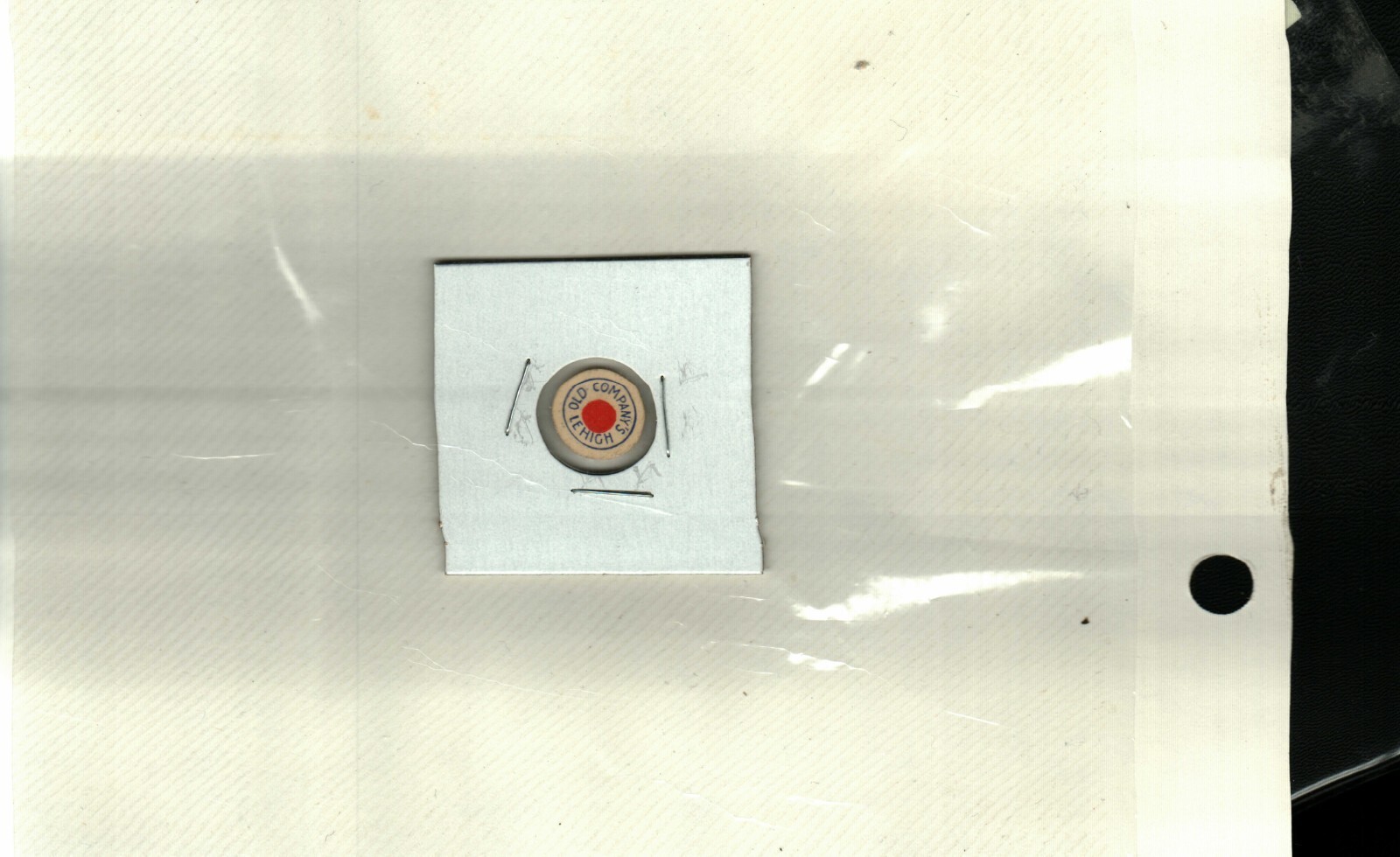 NICE TINY OLD LEHIGH CARDBOARD PAPER OLD LEIGH COAL CO.