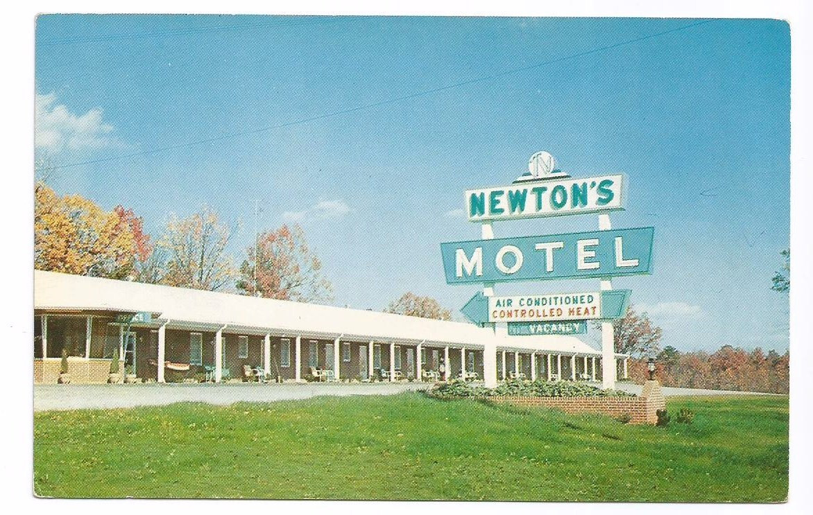 Dillwyn Virginia VA Postcard Newtons Motel