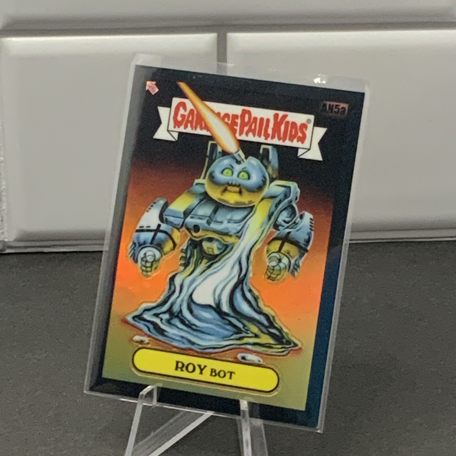 2021 Topps Garbage Pail Kids Series 4 Chrome AN5a Roy Bot Black Refractor 67/99