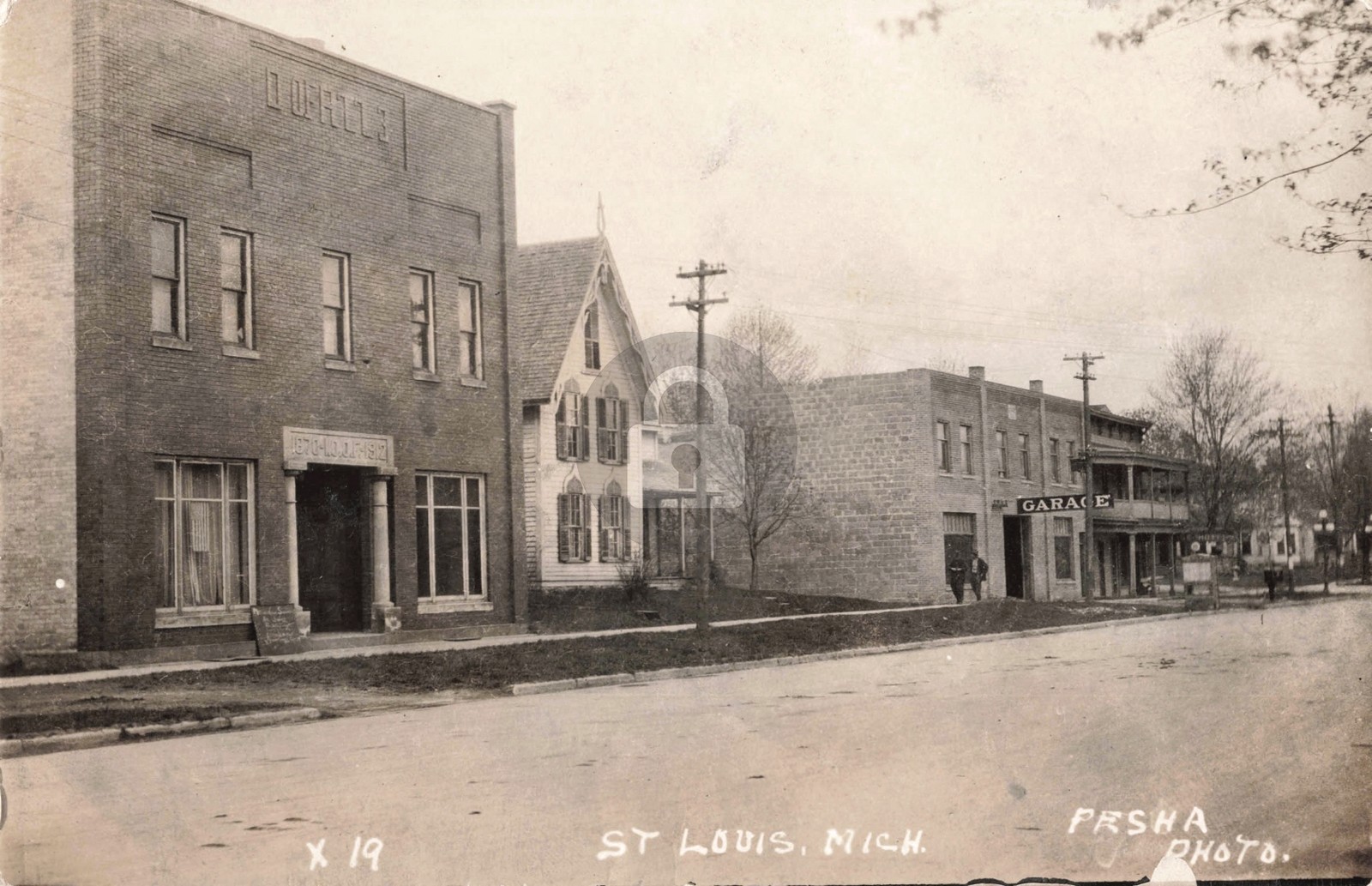 Street View Saint Louis MI Michigan 1919 RPPC Photo Postcard COPY Street View Saint Louis MI Michigan 1919 RPPC Photo Postcard COPY