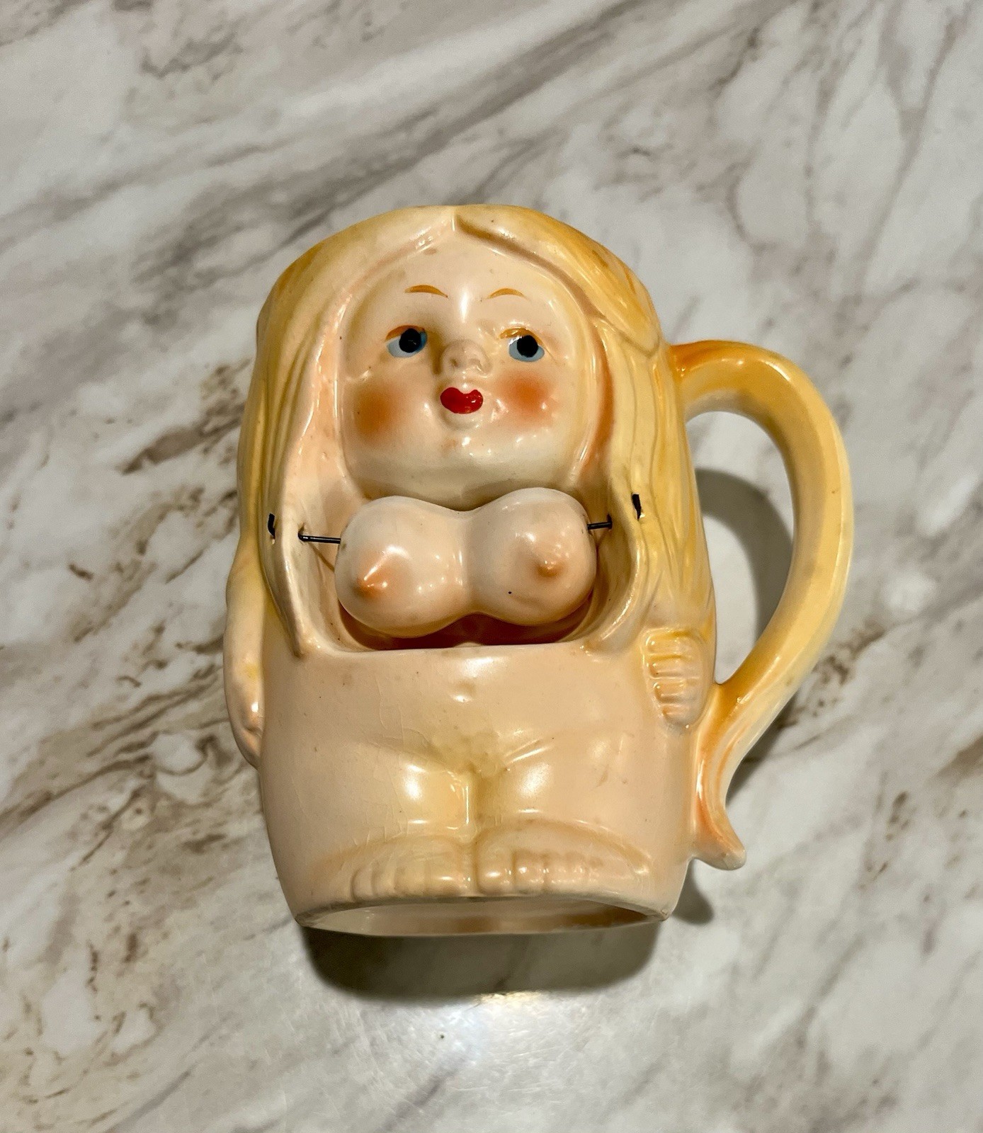Vintage 70’s Spencer Gifts Betty Bouncing Boobs Mug Ceramic Mug