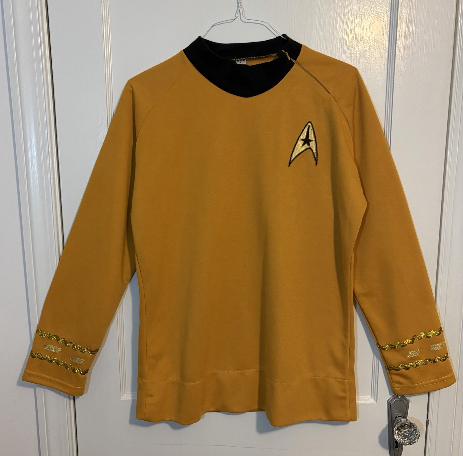 Star Trek Captain Kirk Uniform Costume Top Halloween Cosplay  Men’s Size L
