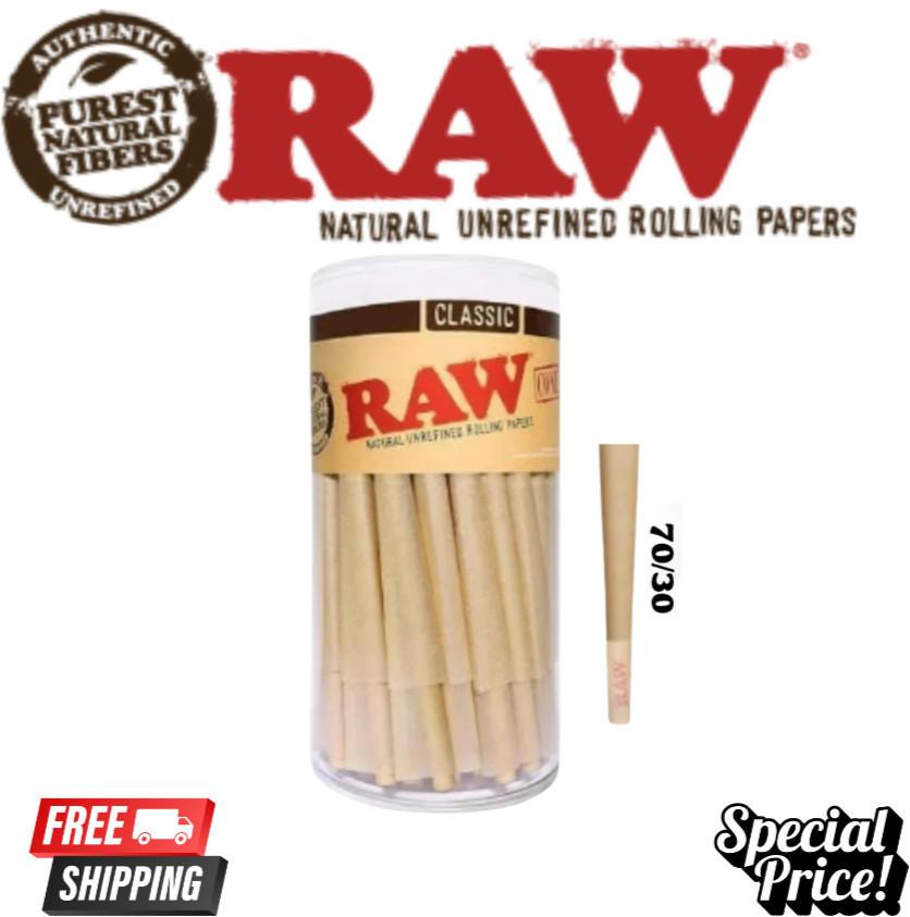 RAW Cones Single Size 70/30 Dogwalker – 150 Pack