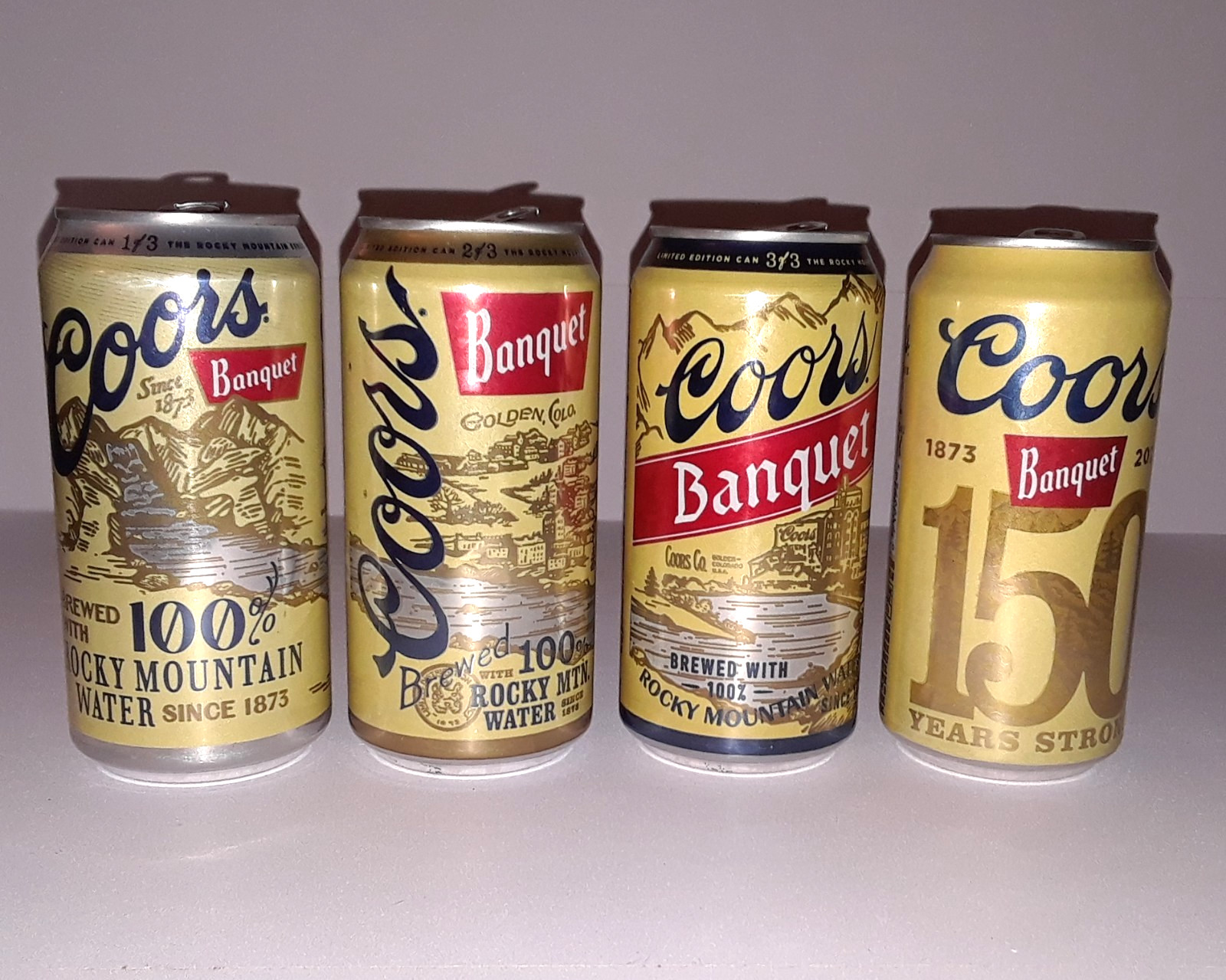 2026 Coors Banquet Rocky Mountain Series Empty Cans Set 1/3 2/3 3/3 + 2023