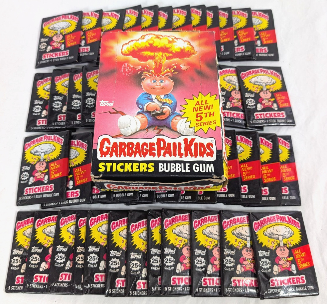 NEW 1986 Topps Garbage Pail Kids Original 5th Series 5 GPK 48 Wax Packs OS5 BOX