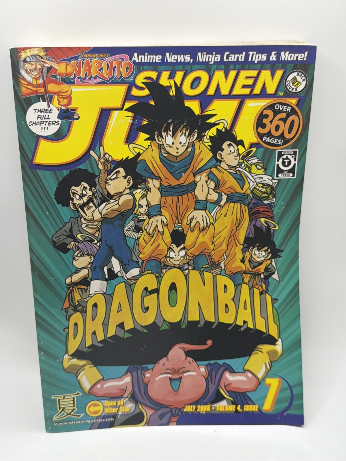 Shonen Jump Magazine July 2006 Vol. 4 Issue 7 Dragon Ball Z Naruto Manga Anime