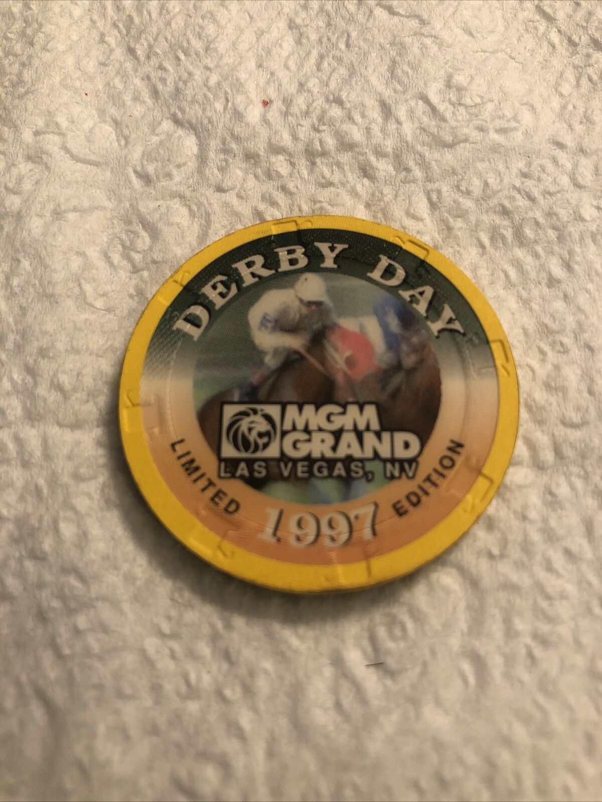 MGM Grand Casino Derby Day 1997 Limited Edition Chip Very Rare