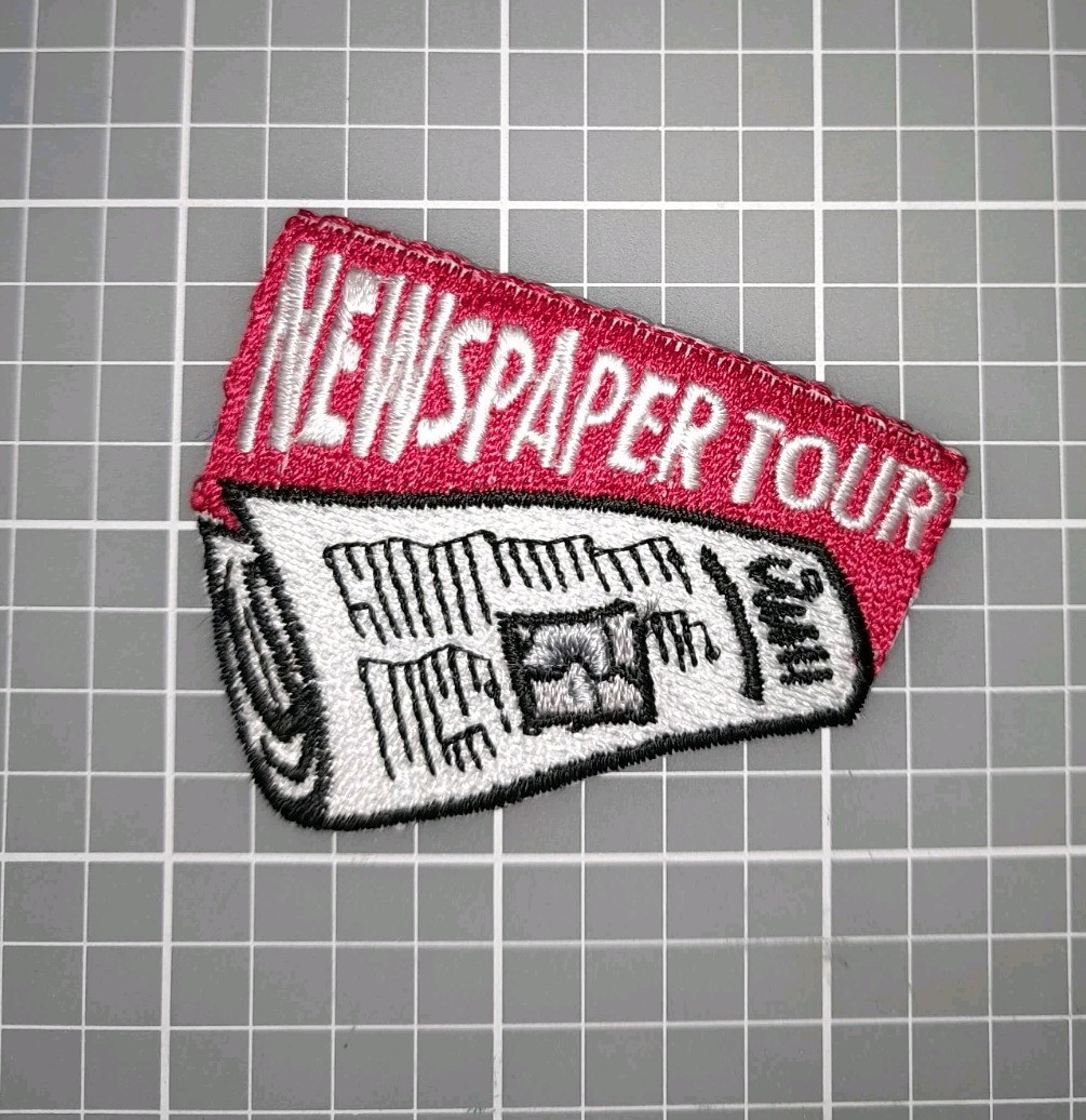 Newspaper Tour Visit Patch Badge Girl & Boys Scouts Cub Fun Patch 2