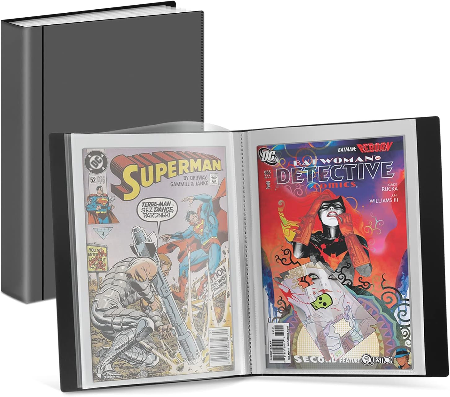 Comic Book Storage Album with 6 Sleeves, Acid-Free Binder for Collectors Comic Book Storage Album with 6 Sleeves, Acid-Free Binder for Collectors