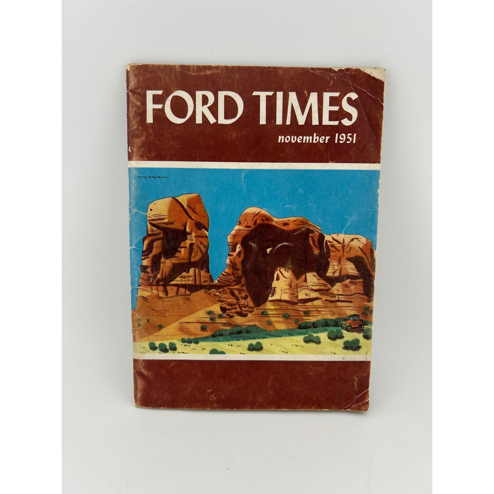 Ford Times Magazine November 1951 Collectible Car Automobile Travel Ephemera