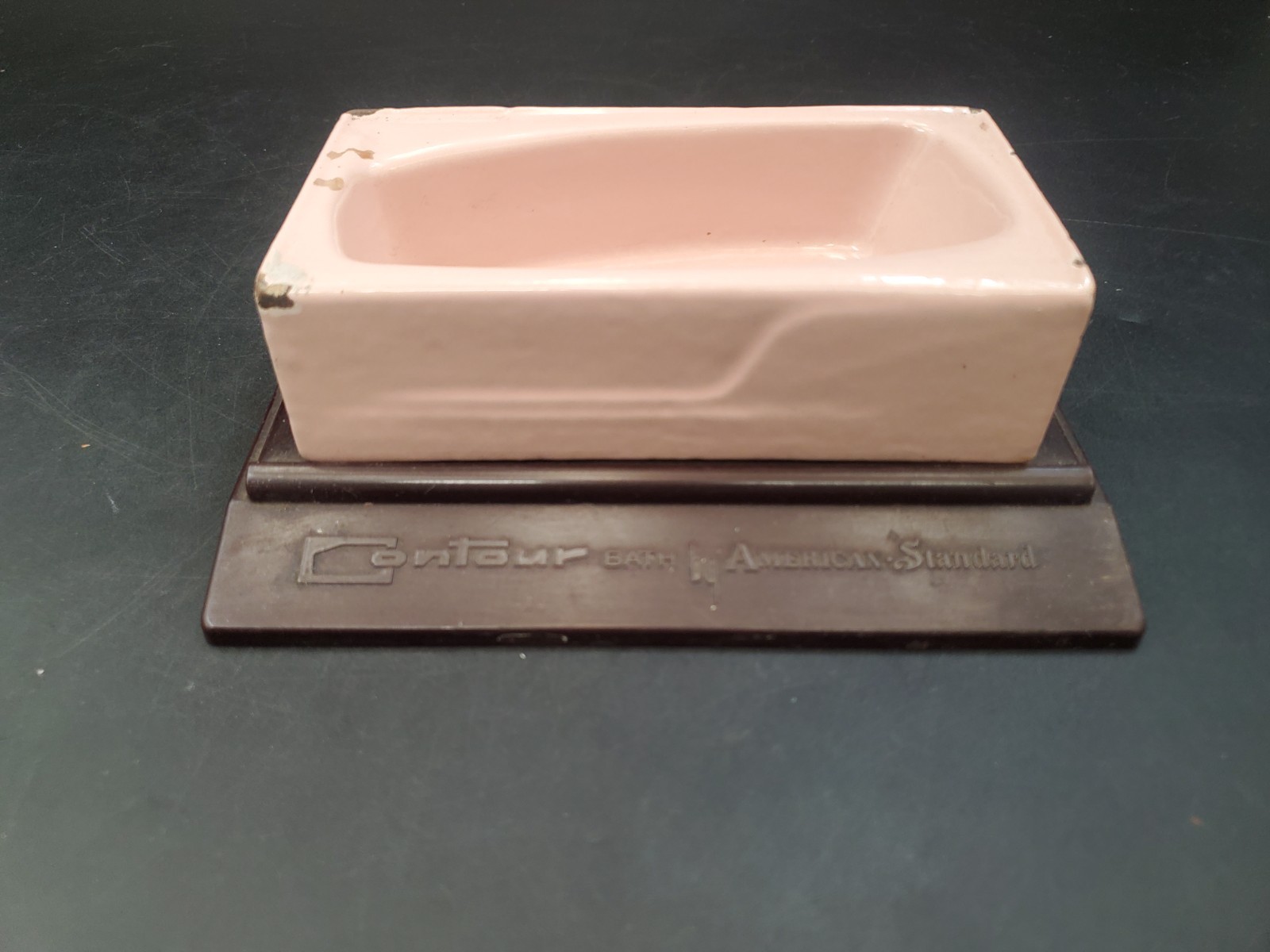 Vtg American Standard Contour Cast Iron Bath Tub Salesman Sample Pink MCM 1950's