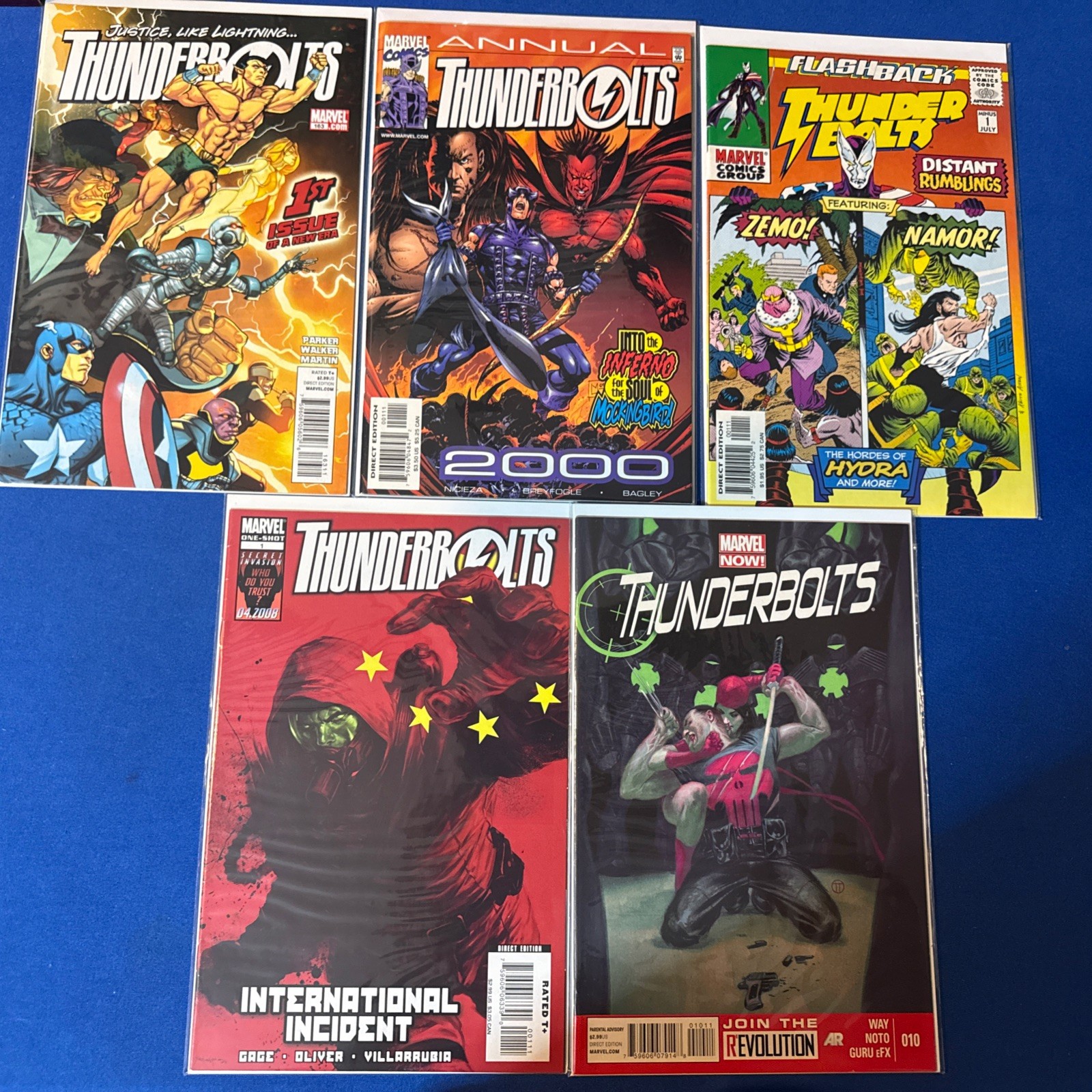 Thunderbolts 5 Issue Mixed Lot (Marvel, 2006-2013) Daniel Way High Grade, NM