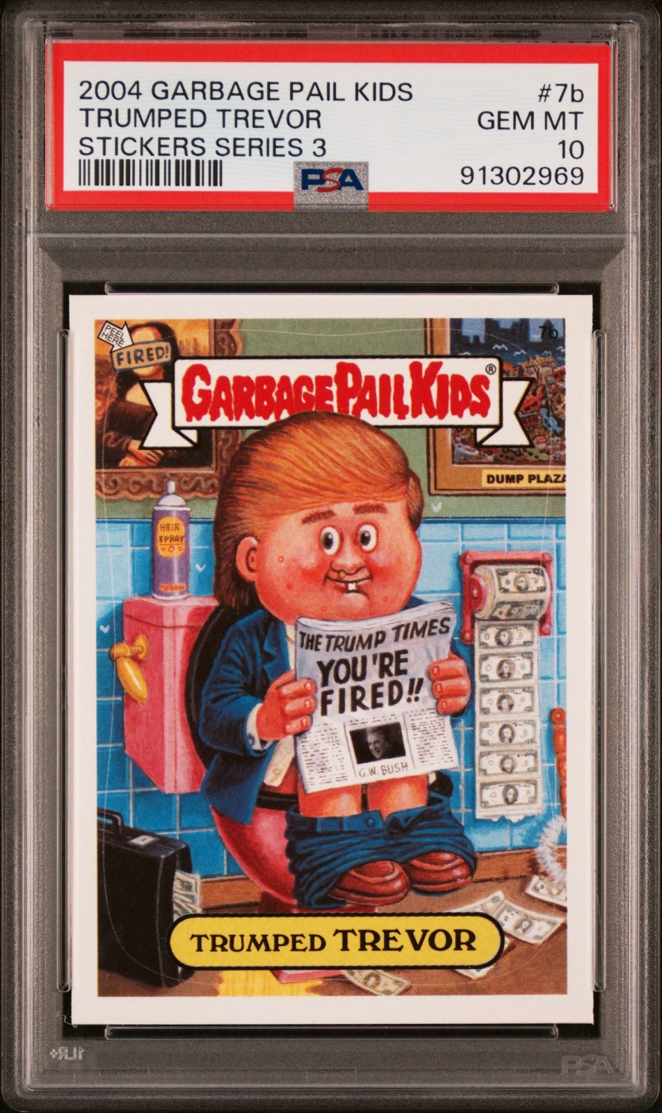 2004 Topps Garbage Pail Kids ANS3 TRUMPED TREVOR 7b Donald Trump PSA 10 GEM