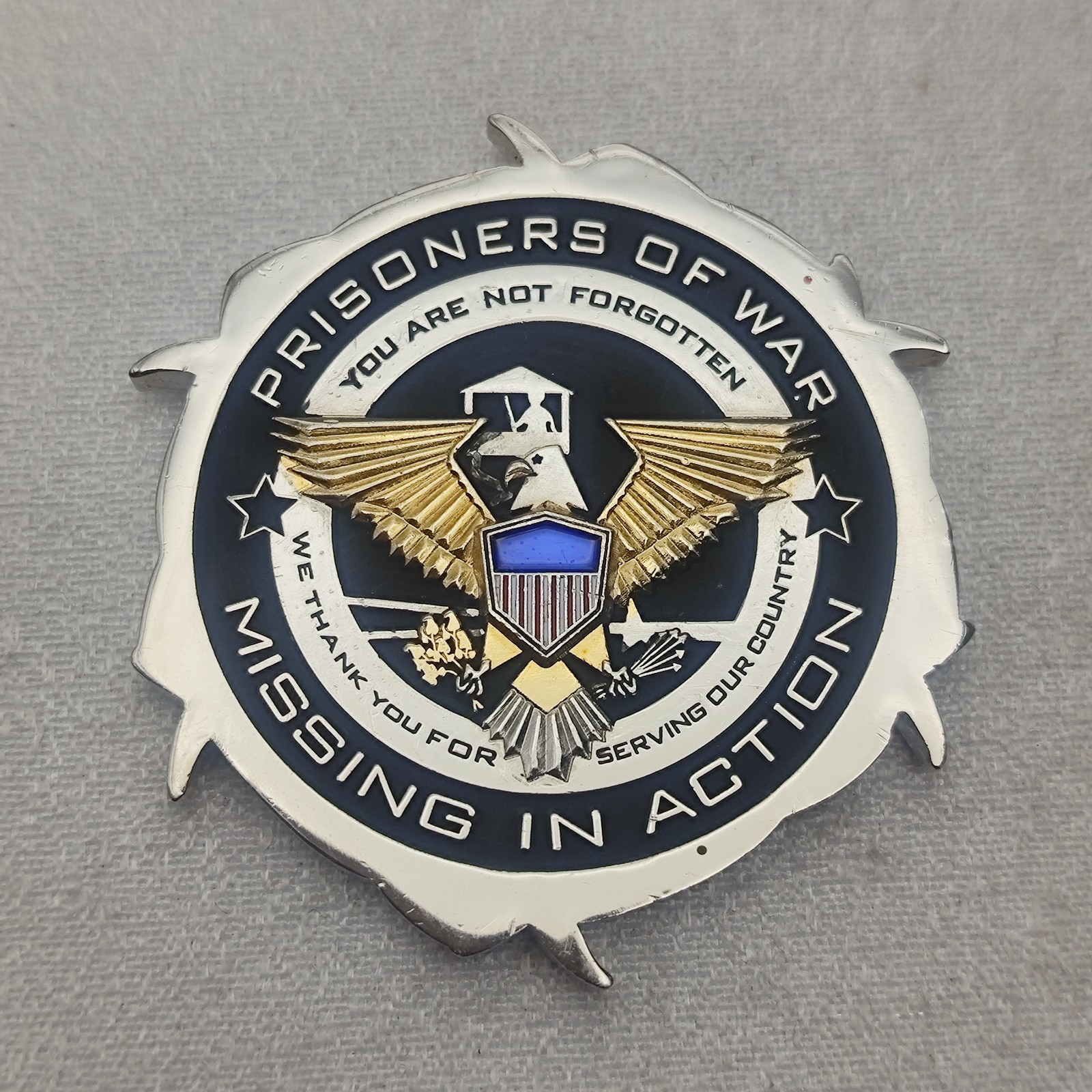 Prisoners of War Missing in Action Challenge Coin