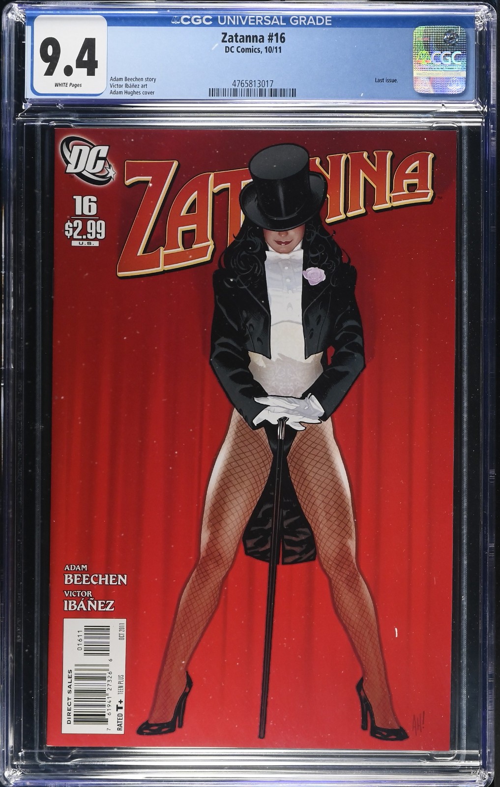 Zatanna #16 Adam Hughes Classic Cover CGC 9.4 - Last Issue