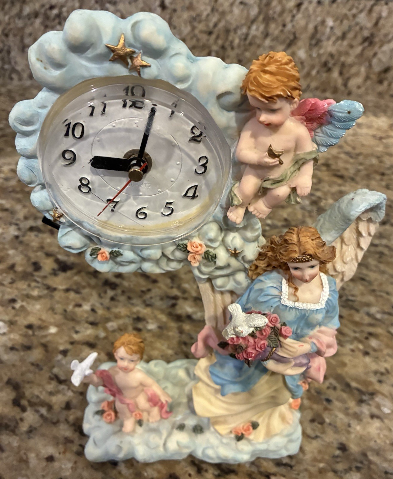 Exclusive Katelyn Collection Angels Clock Beautiful