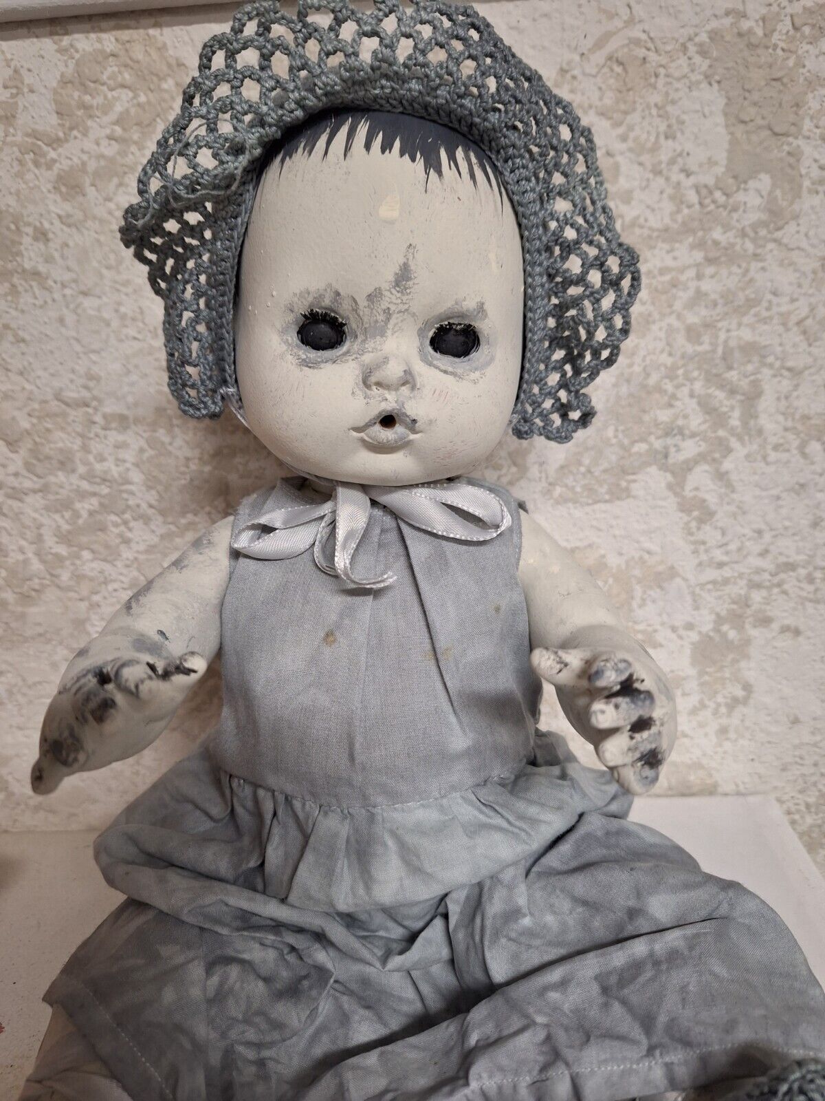 Creepy Zombie Doll, Handmade, OOAK, Haloween