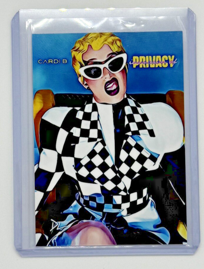 Cardi B Limited Edition Artist Signed “Invasion Of Privacy” Trading Card 2/10