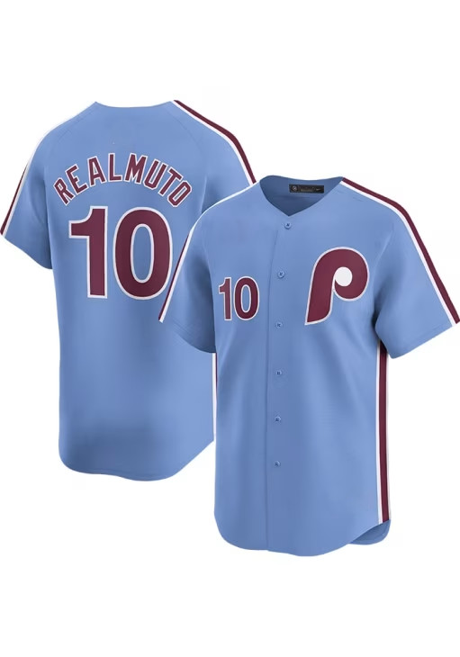 Realmuto 10 Baseball Jersey S-5XL For Fans CC471 Realmuto 10 Baseball Jersey S-5XL For Fans CC471