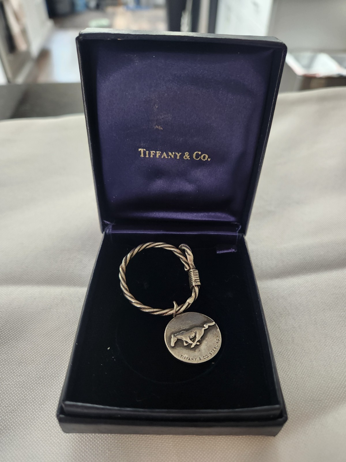 1964 TIFFANY & CO STERLING SILVER FORD MOTOR CO MUSTANG AWARD W/ROPE AND BOX 1964 TIFFANY & CO STERLING SILVER FORD MOTOR CO MUSTANG AWARD W/ROPE AND BOX