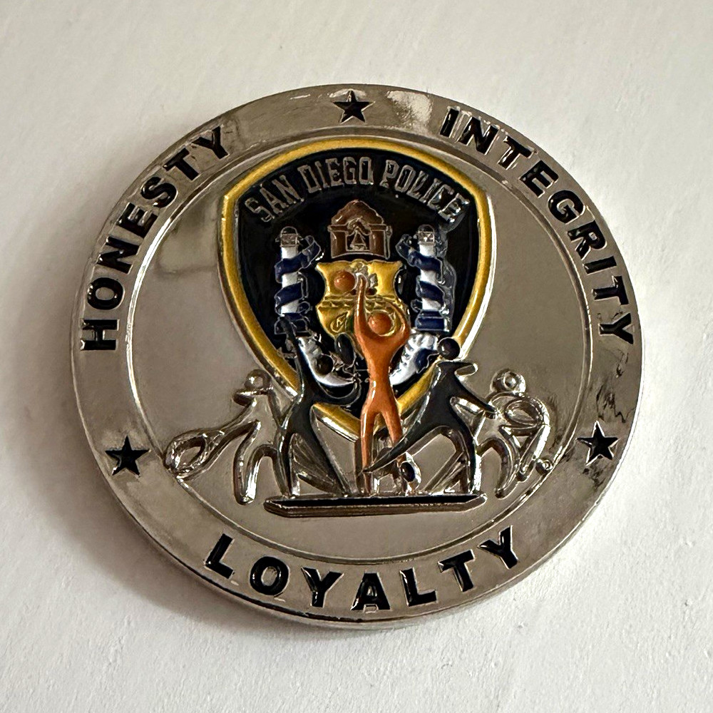 San Diego Police Athletic Federation PAF Police Challenge Coin