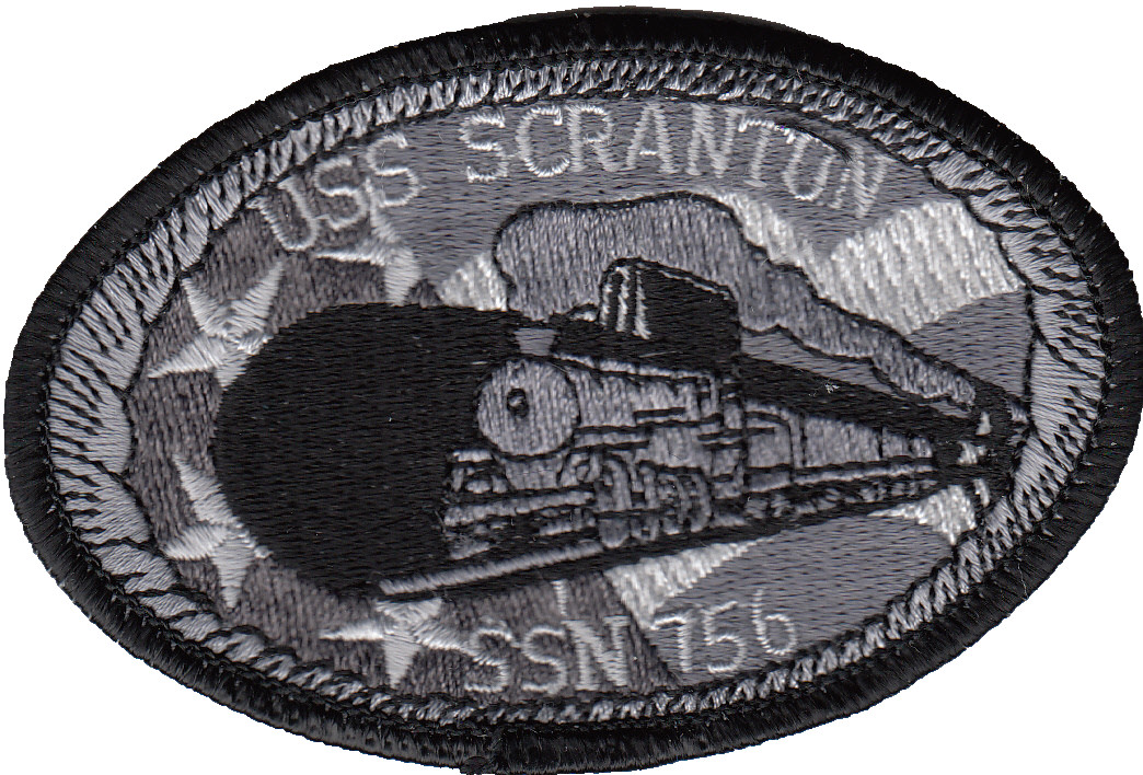 USS SCRANTON SSN-756 SUBDUED OVAL PATCH