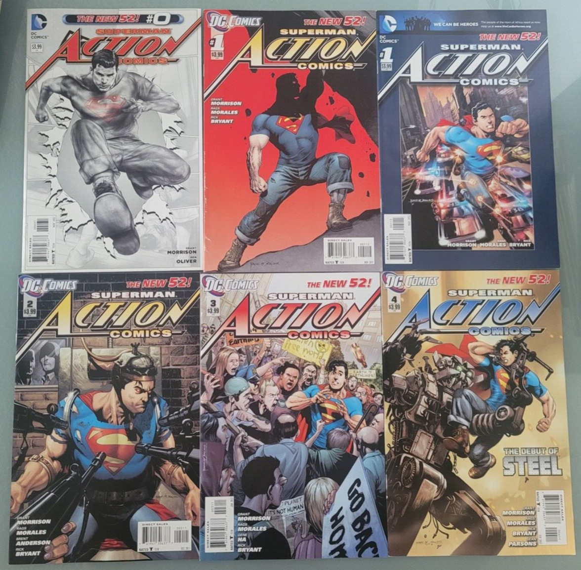 ACTION COMICS SET OF 22 ISSUES (2011) DC 52 SUPERMAN RANGING #0,1-24 MORRISON
