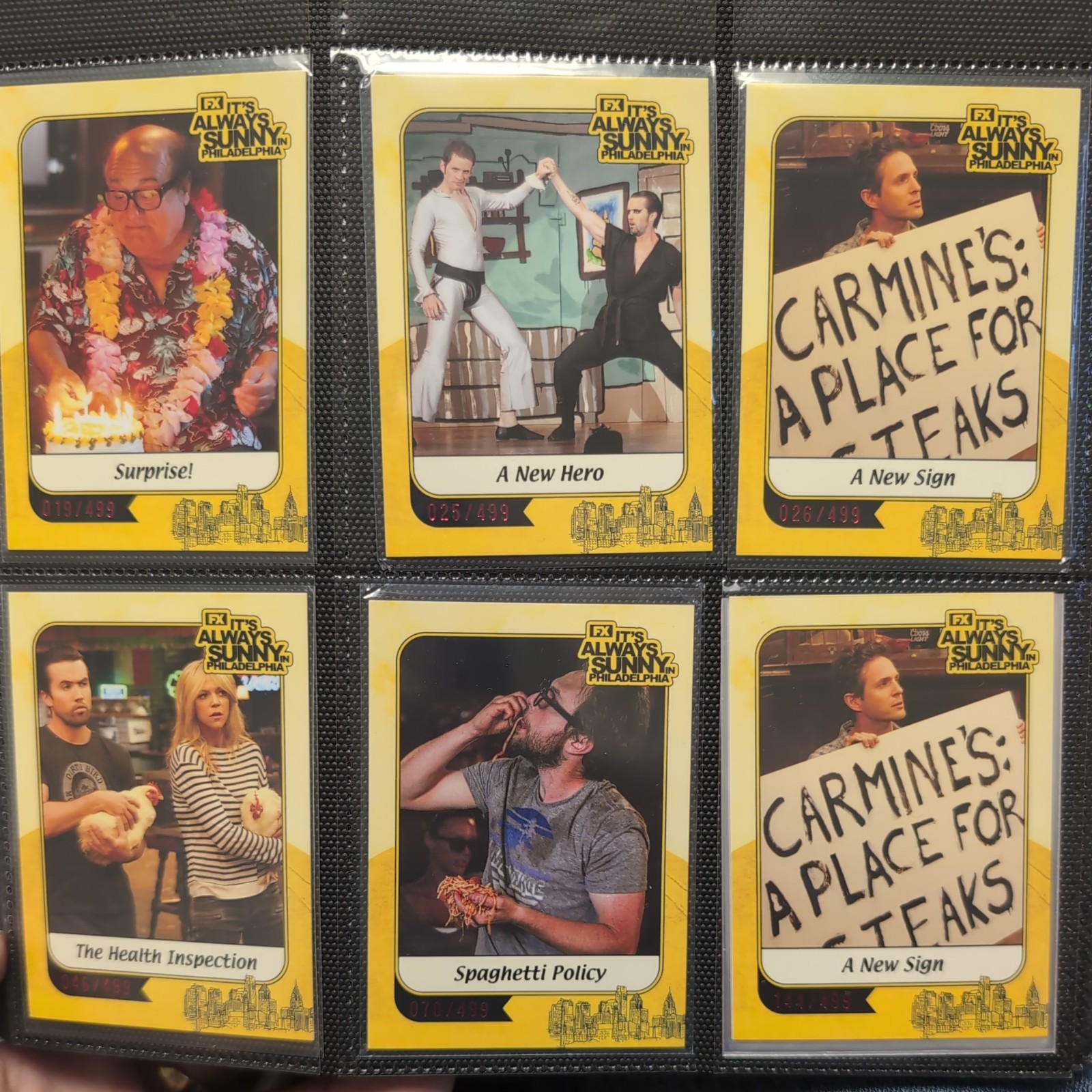 HUGE Lot- It's Always Sunny in PA- 26 numbered cards- Cryptozoic 2026 Comiccon HUGE Lot- It's Always Sunny in PA- 26 numbered cards- Cryptozoic 2026 Comiccon