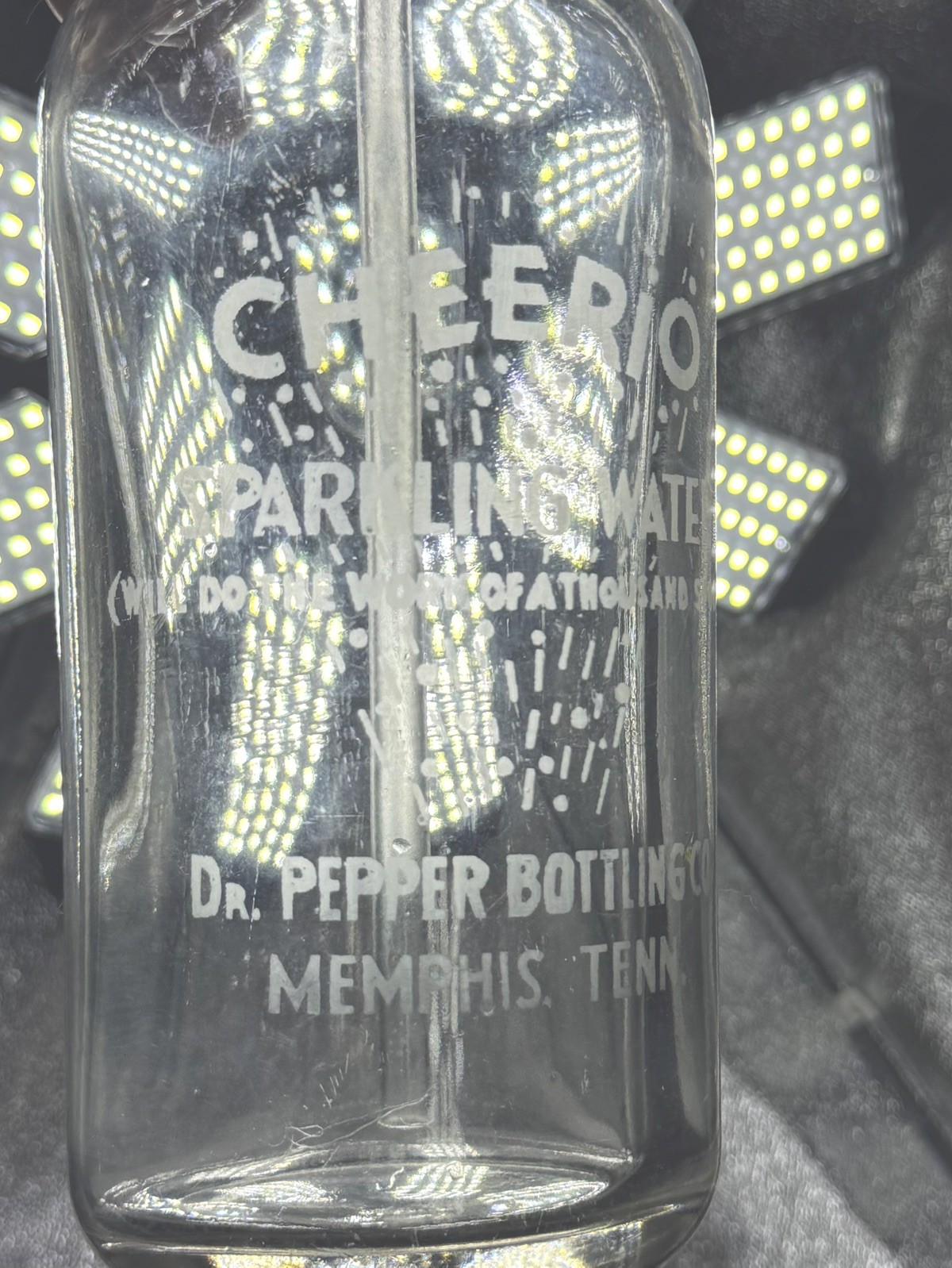 RARE ANTIQUE ORIGINAL DR. PEPPER BOTTLING CO.  SELTZER BOTTLE 