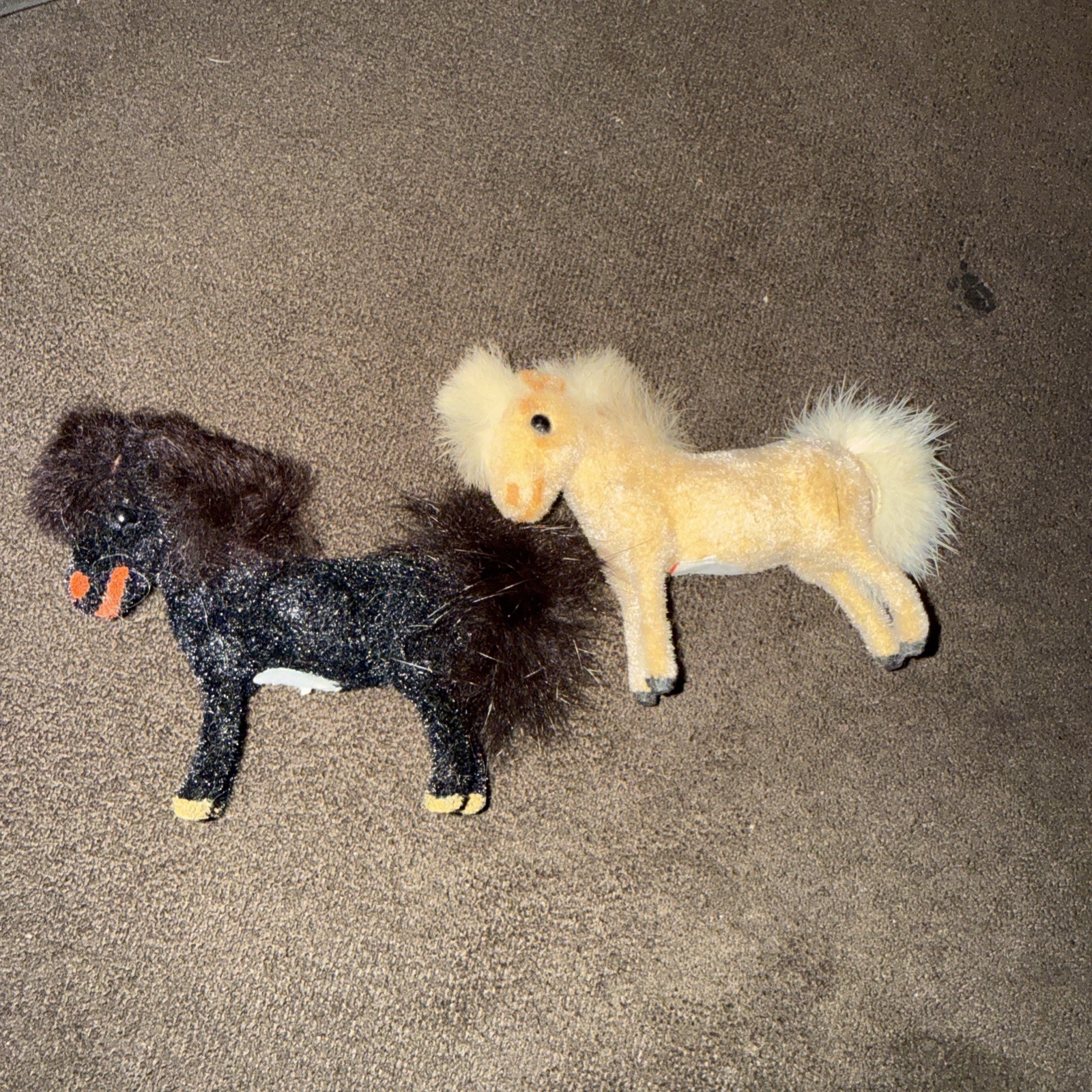 VINTAGE WAGNER HANDWORK /WEST GERMANY/ LOT OF TWO MINI PONIES ~ ADORABLE #52