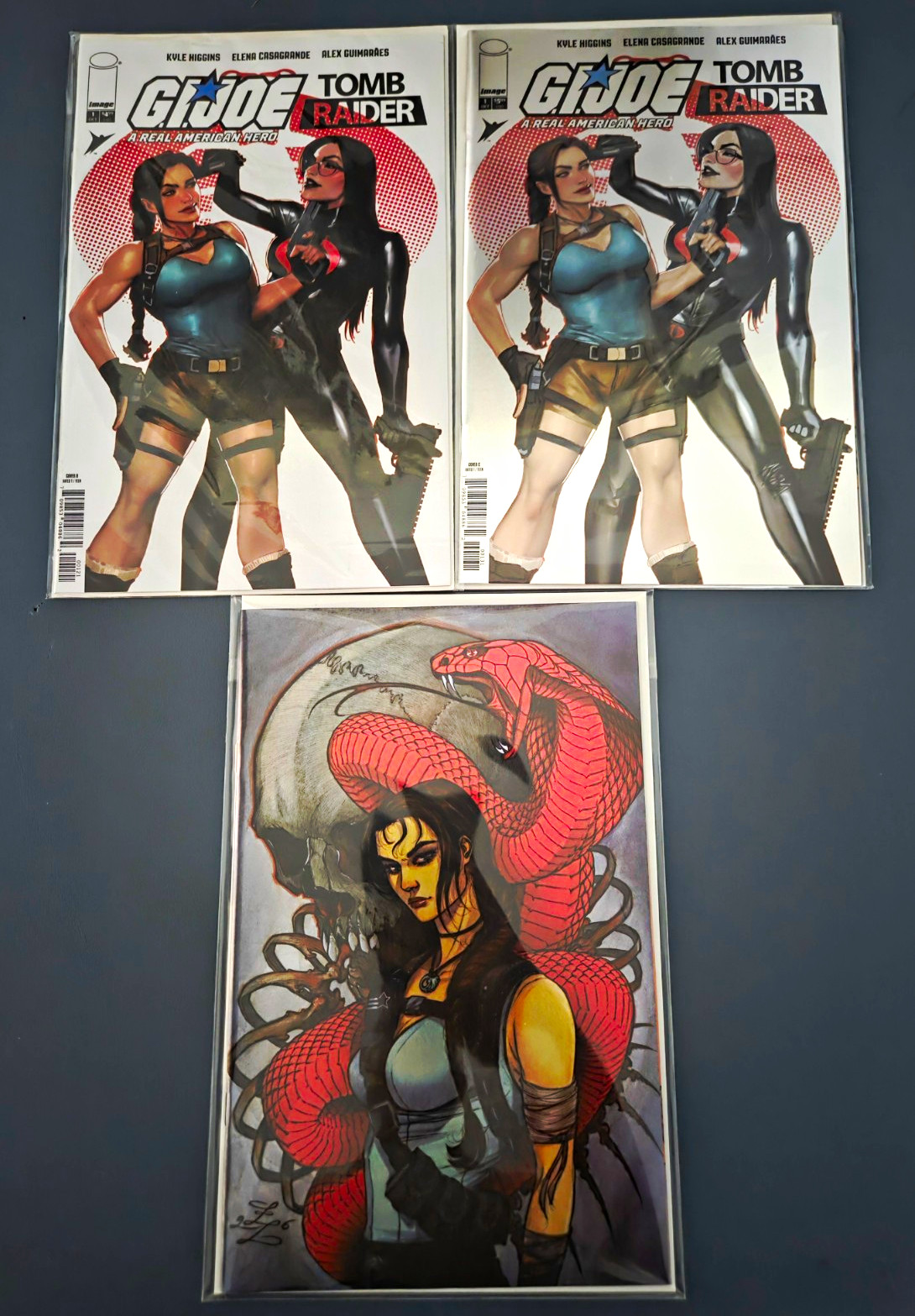 G.I. Joe: A Real American Hero / Tomb Raider #1 Image Comics Trade/Virgin &foil
