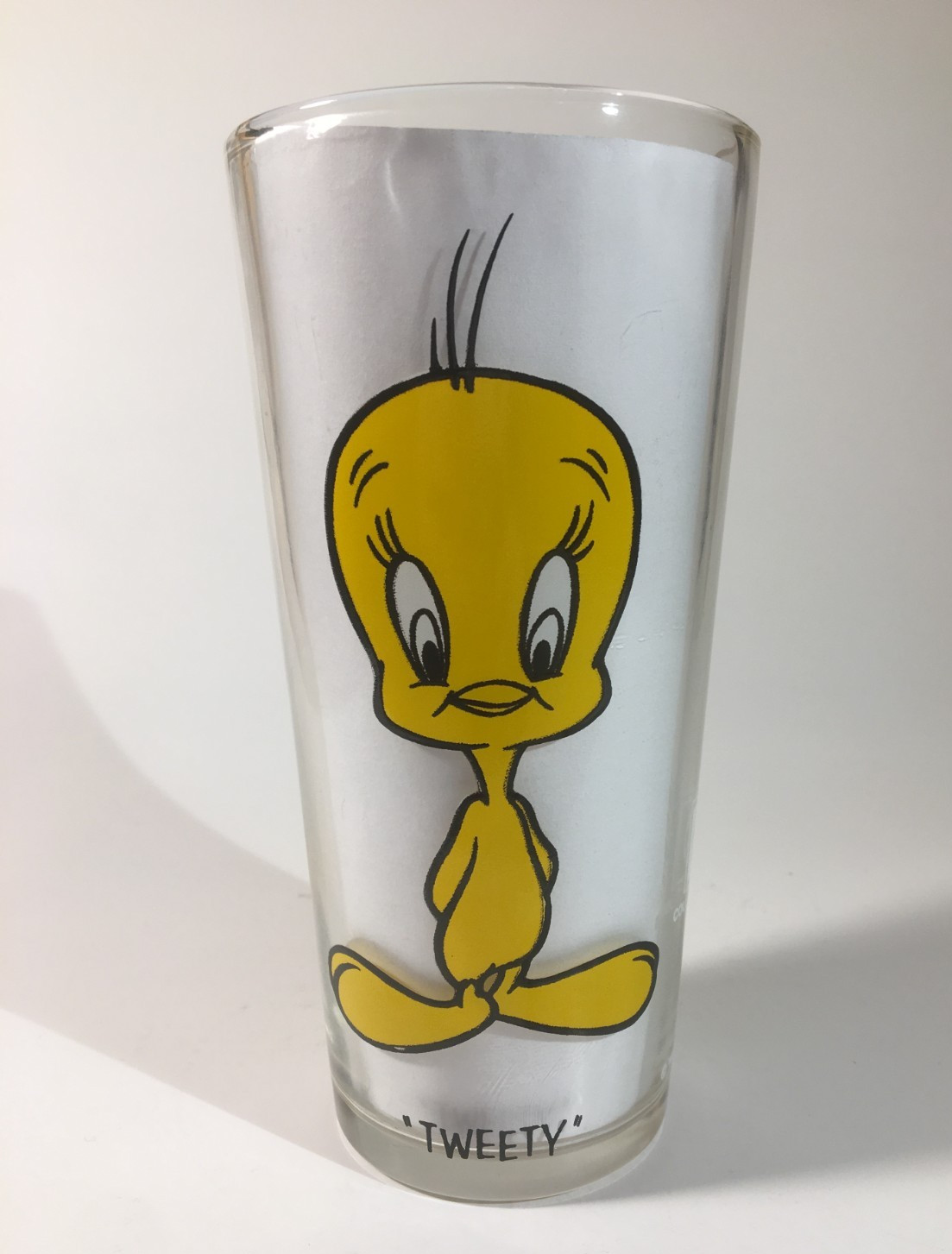 1973 Pepsi Collector Series Looney Tunes Tweety Bird Brockway Tumbler Glass VTG