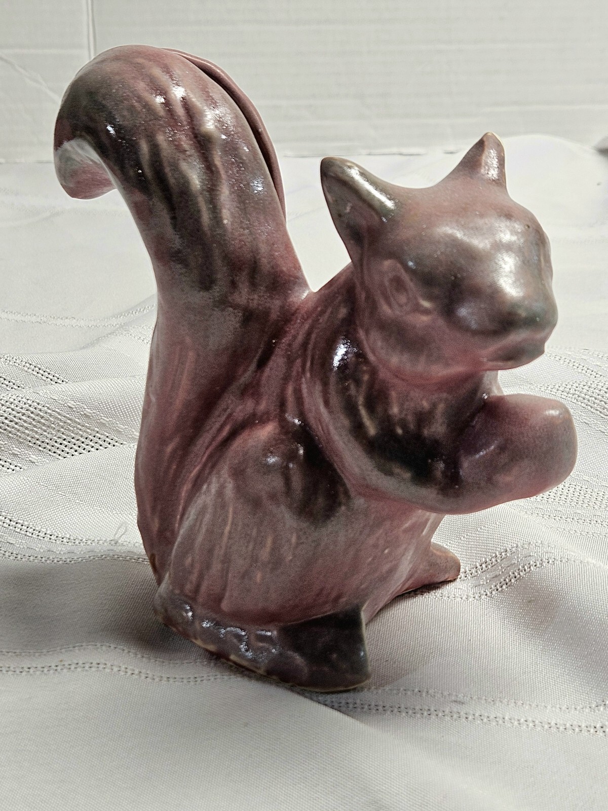  1930\'s Art Deco Niloak Pottery Squirrel Planter Fall Decor