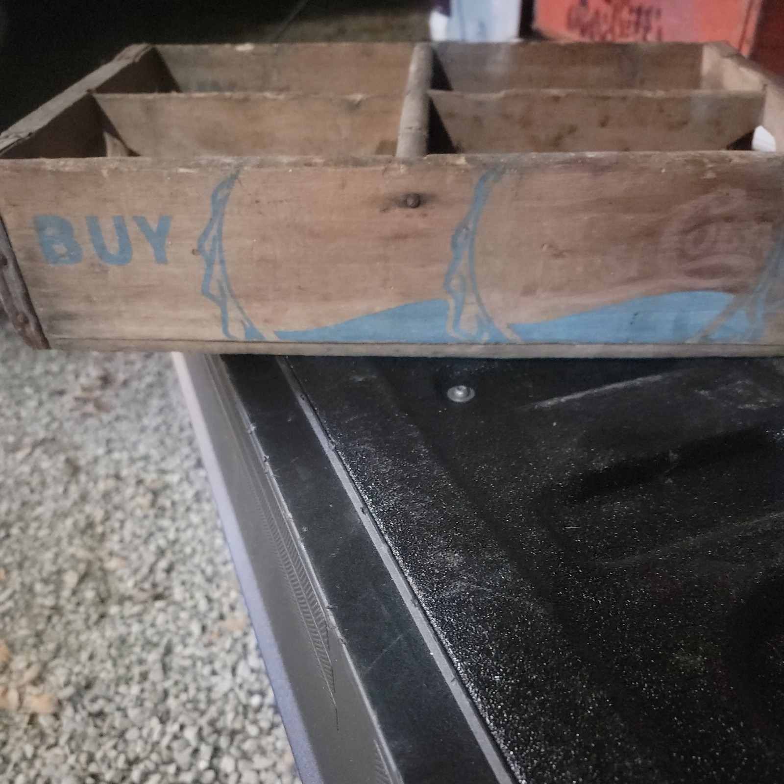 Vintage Antique 1940s Pepsi Cola Double Dot Wood Soda Bottle Advertising Crate