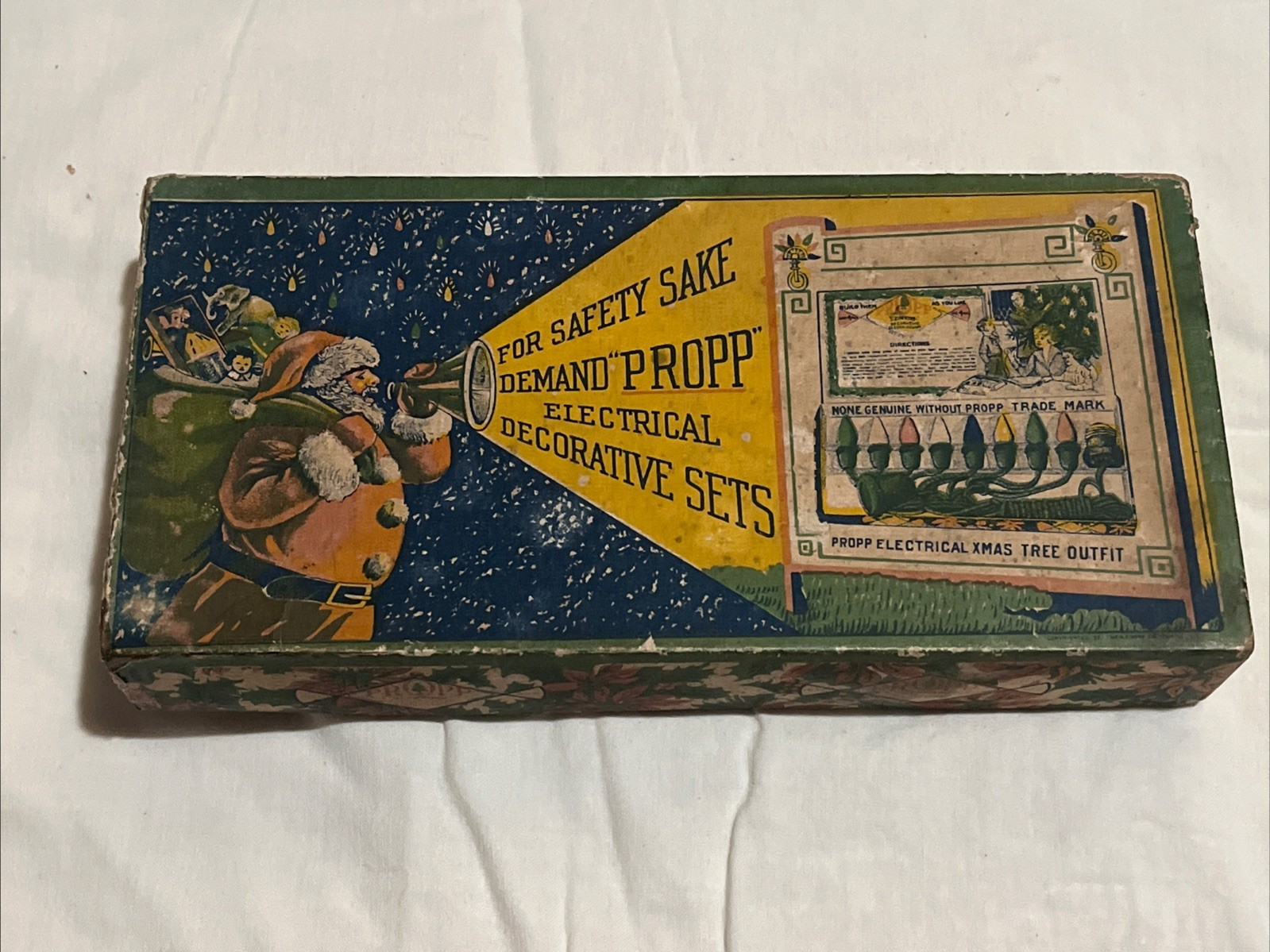 Antique Propp 1920's String Light BOX ONLY