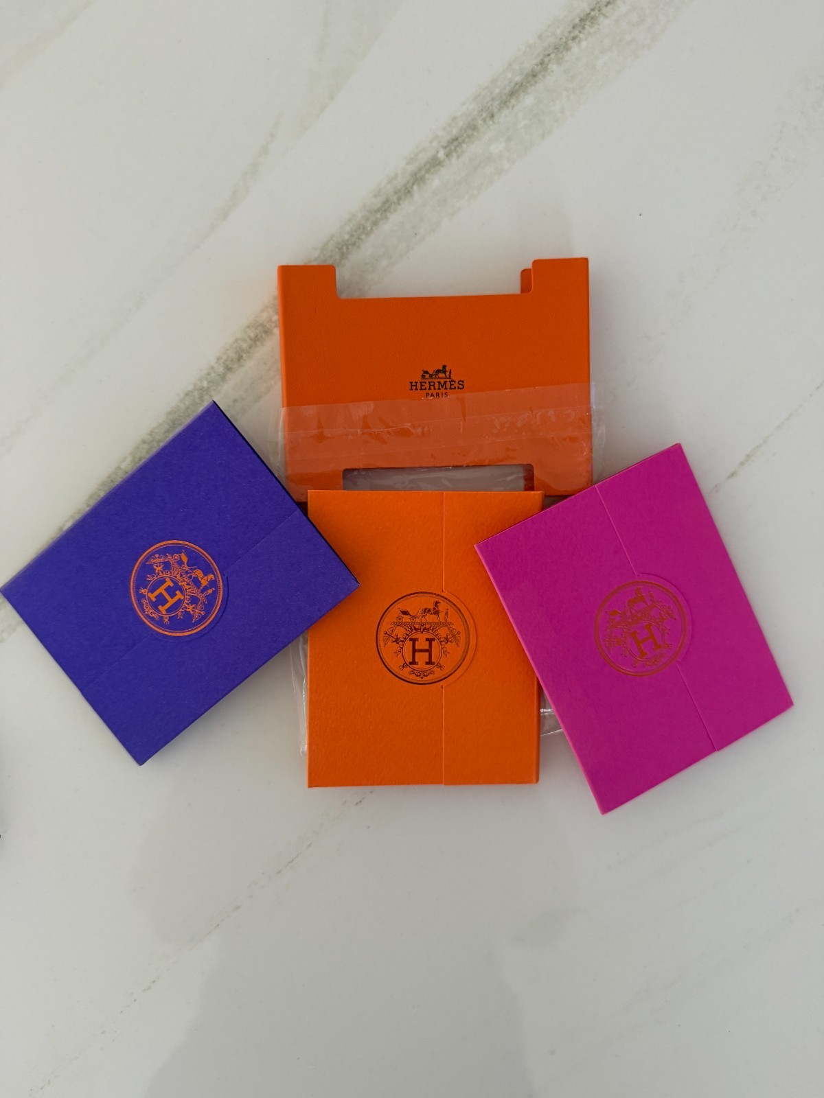 Hermes Set of 3 Pist'H Post It Sticky Note Sets Luxury Paper Stationery