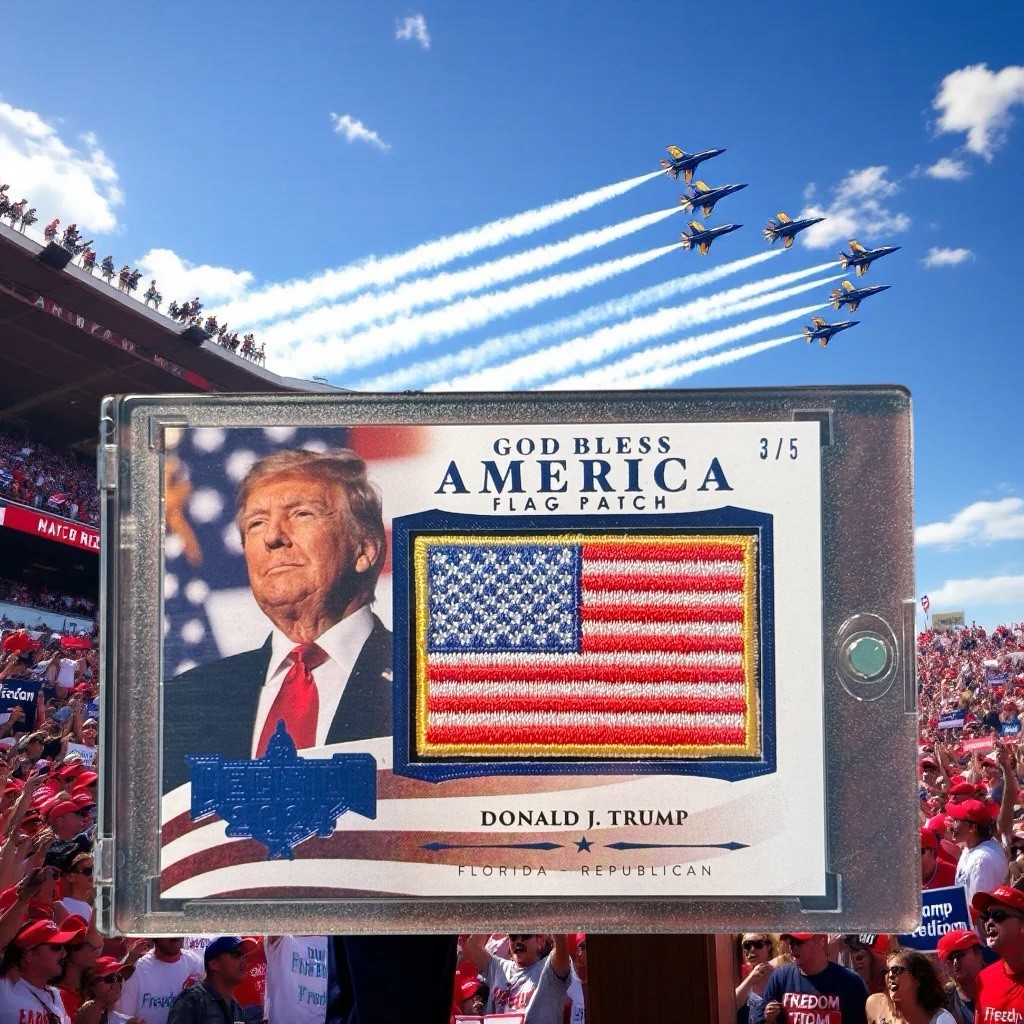 2024-25 Decision Donald J. Trump God Bless America Flag Patch 3/5 MAGA 2024-25 Decision Donald J. Trump God Bless America Flag Patch 3/5 MAGA