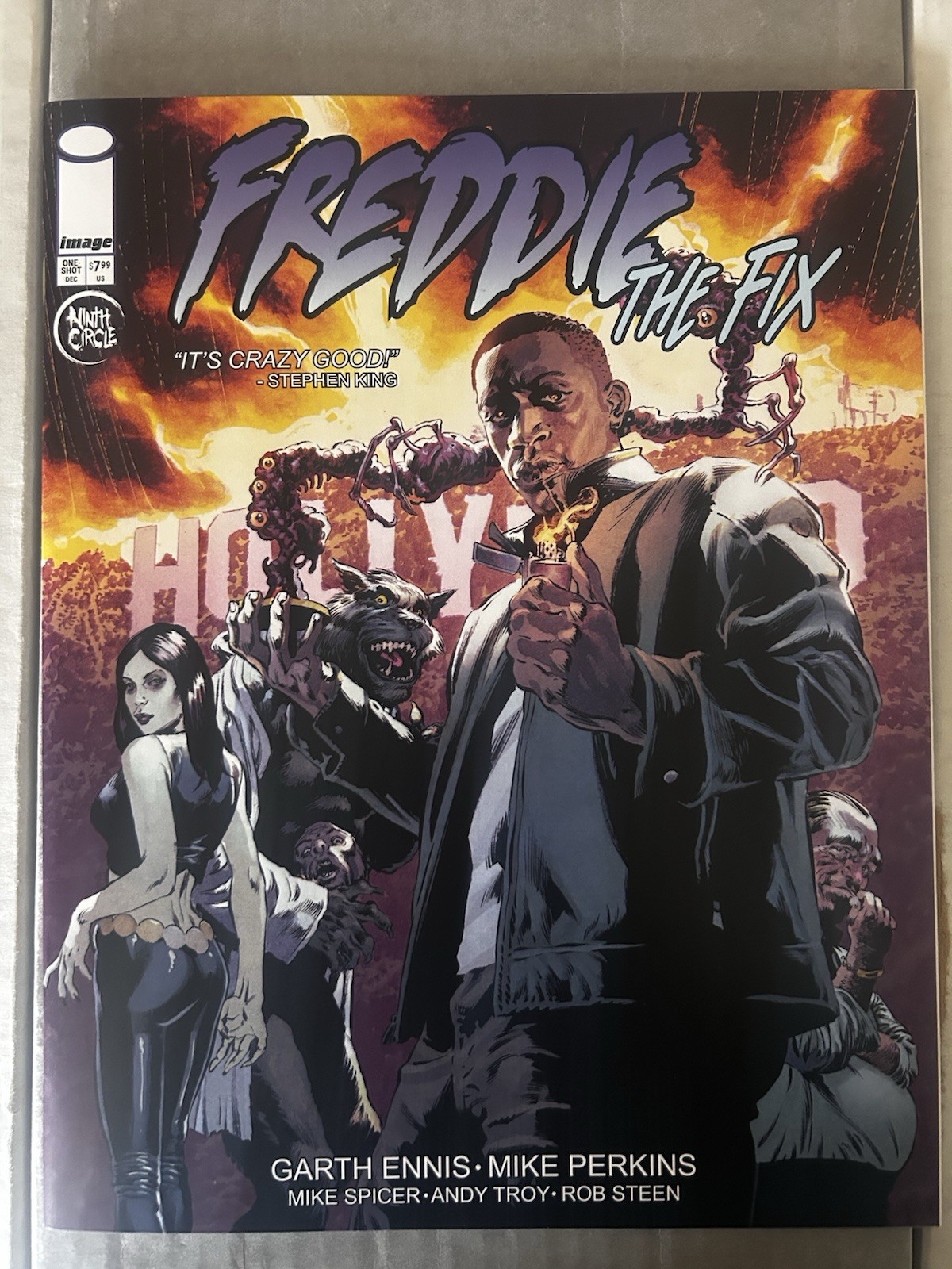 FREDDIE THE FIX #1 (IMAGE 2024) GARTH ENNIS OVERSIZED AMAZON MGM MOVE HOT HTF NM