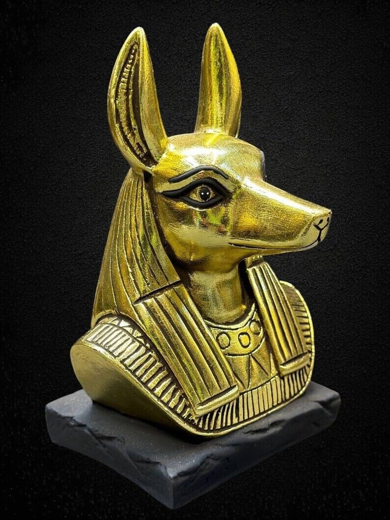 Authentic Anubis God Statue - Ancient Egyptian Deity Figurine | Finest Stone