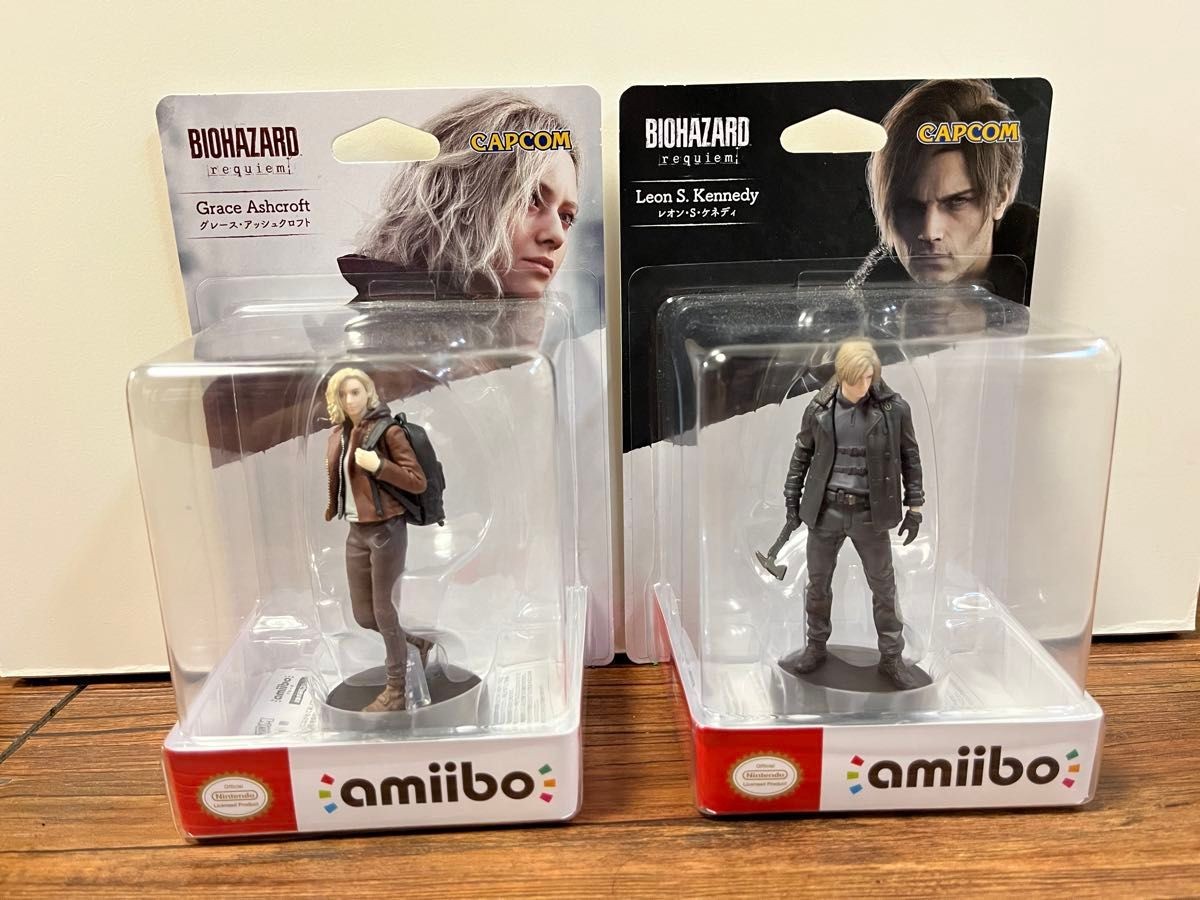 Set of 2 amiibo Biohazard Resident Evil Requiem Leon & Grace Game CAPCOM gift