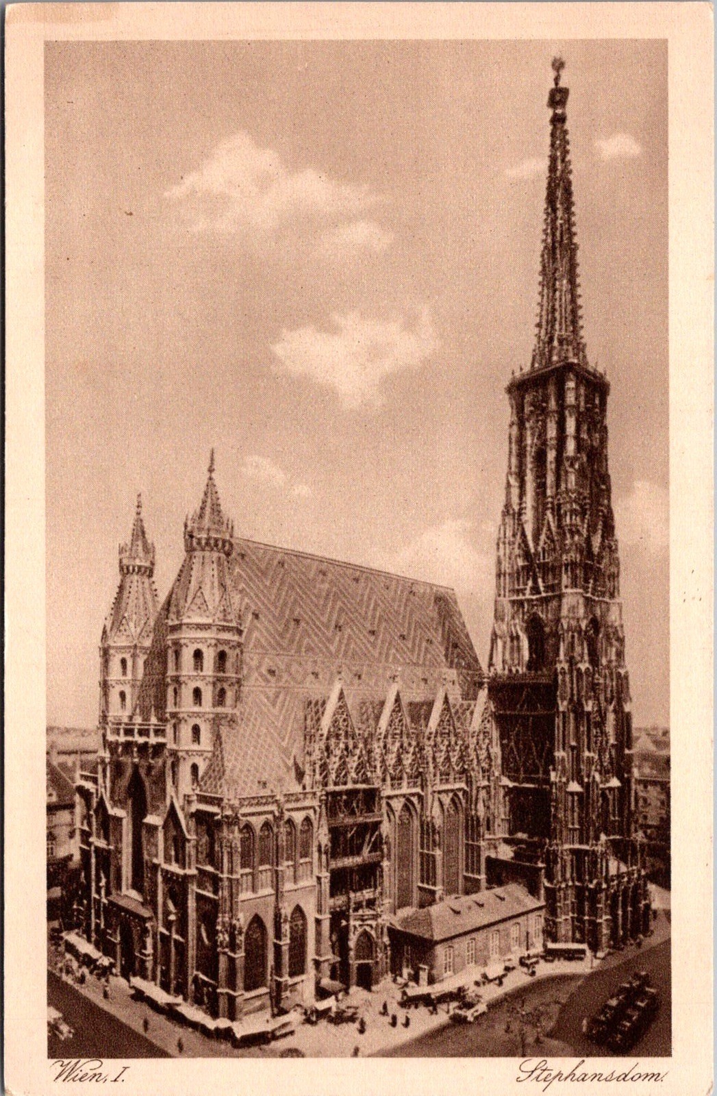 Ulmer Munster Cathedral Architecture Ulm Germany Vintage Postcard